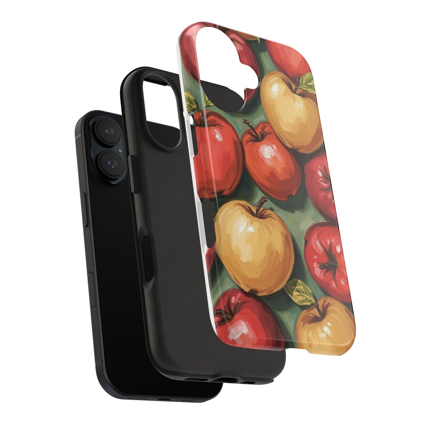 Colorful Painted Apples Art Tough Phone Case - Durable & Stylish Protection - for iPhone