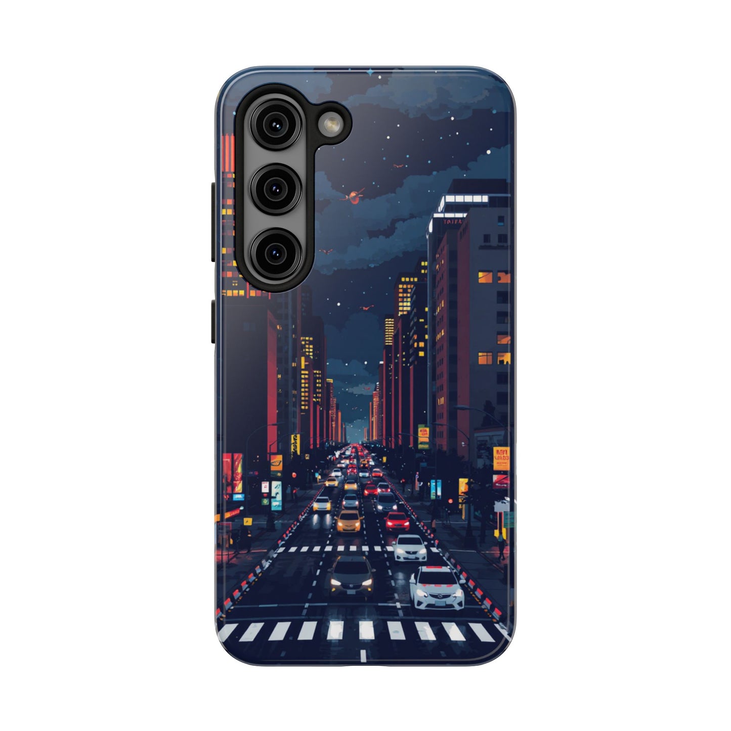 Urban Nightlife Tough Phone Case - Durable & Stylish Protection