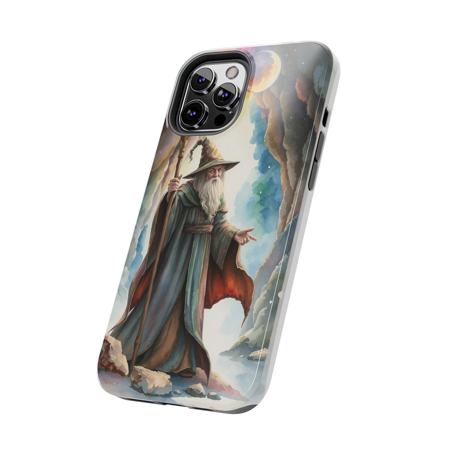 Magical Wizard Phone Case - Tough, Durable Phone Cover for Fantasy Lovers, Geek Gift, Unique Design, Celestial Phone Accessory