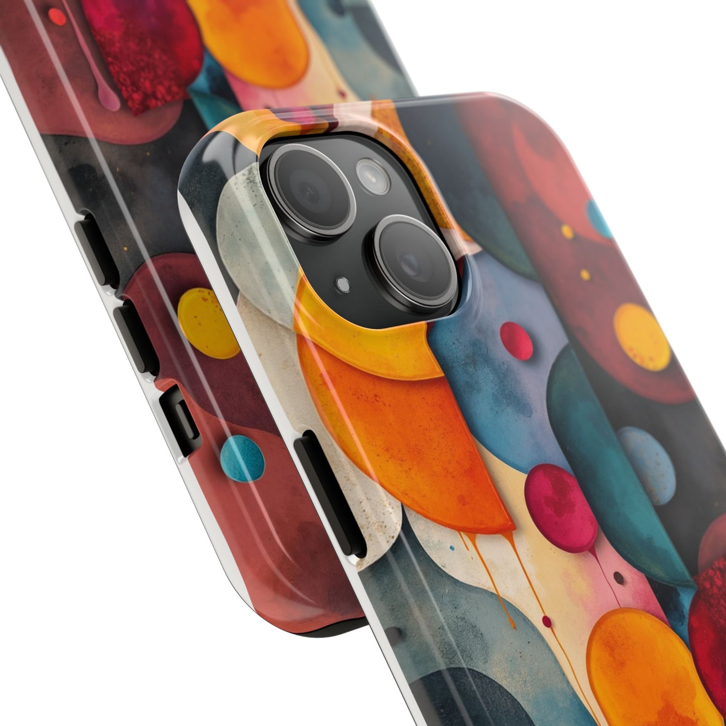 Artistic Tough Phone Cases - Colorful Abstract Design for Trendy Protection - for iPhone
