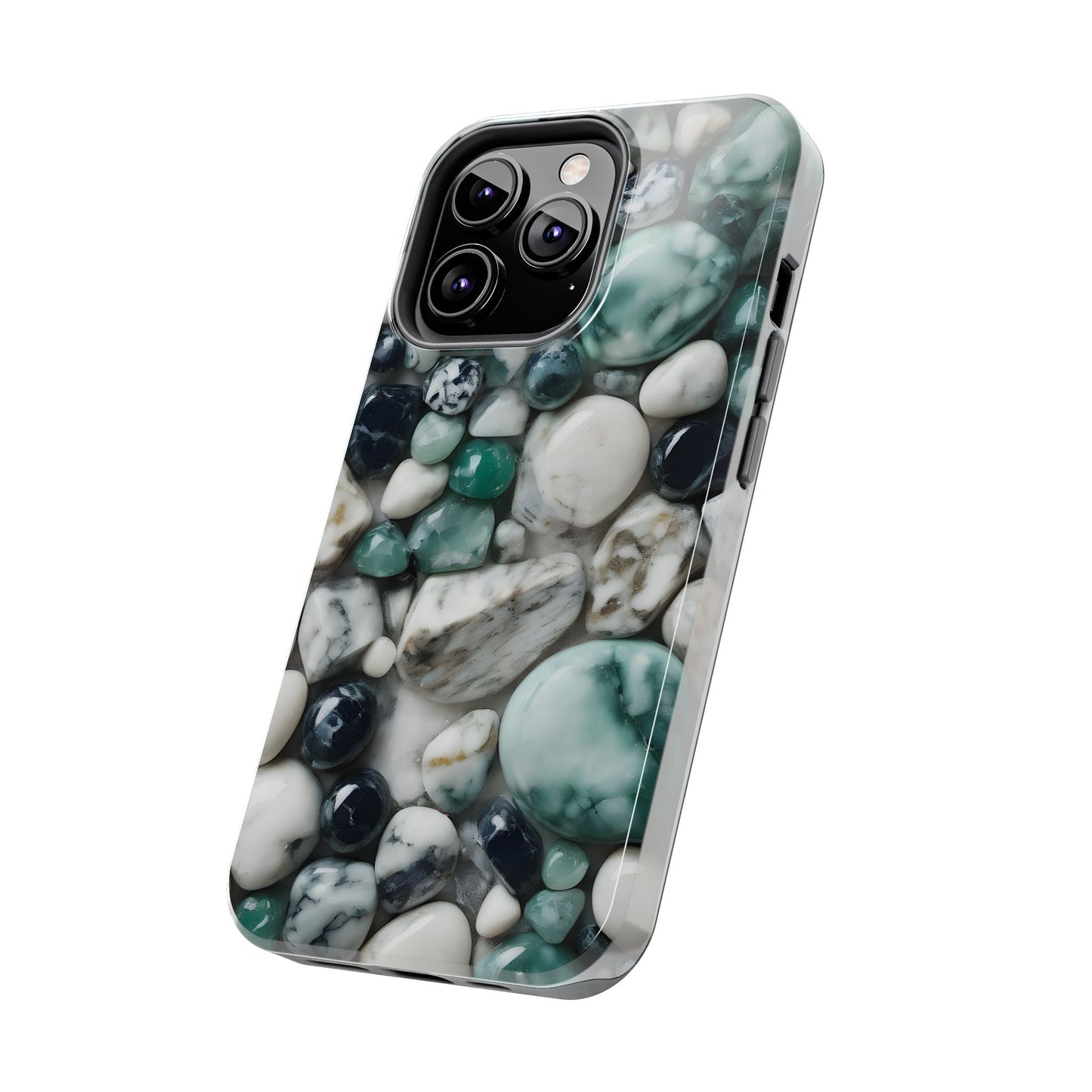 Small Rocks Pattern Tough Phone Case - Stylish & Durable Protection - for iPhone