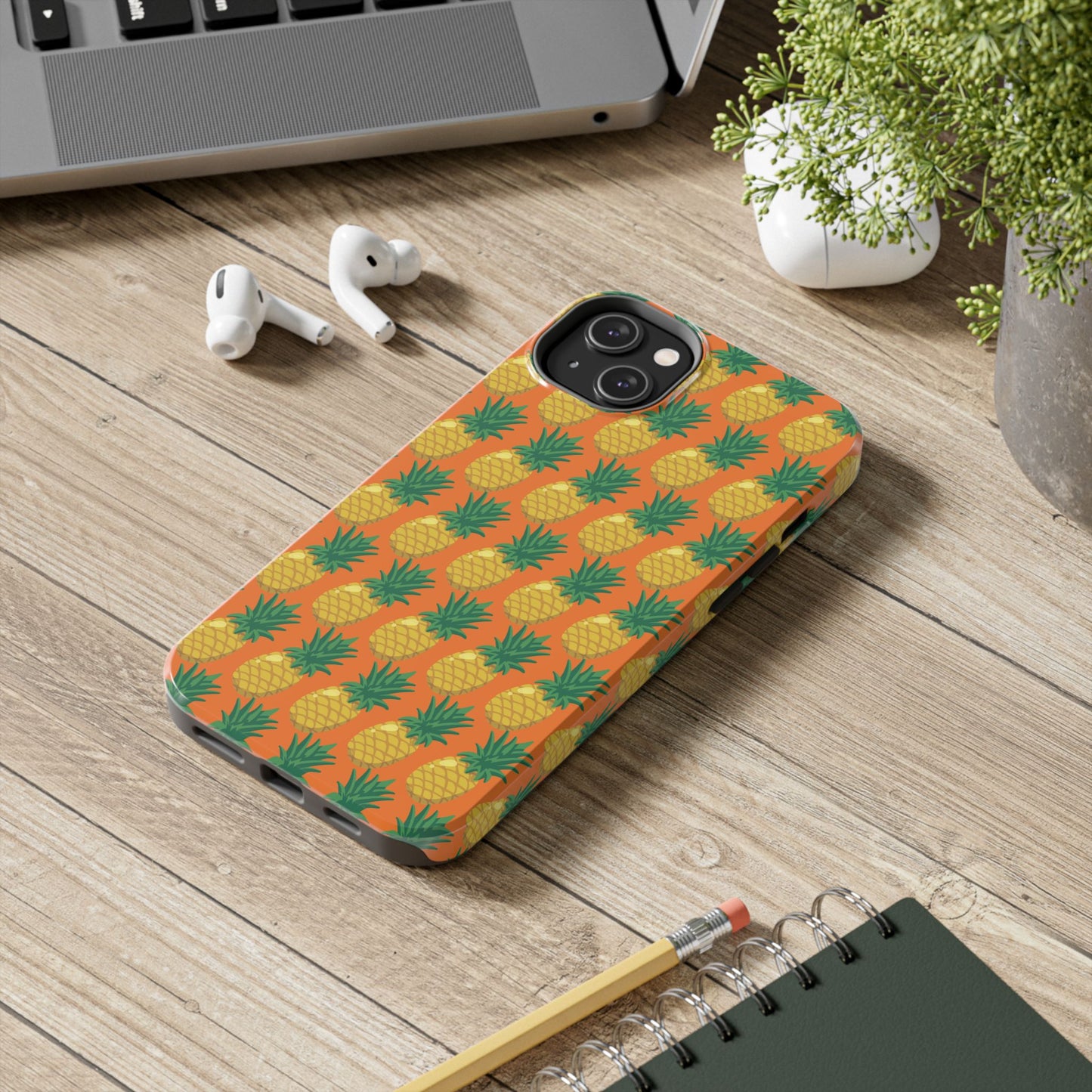 Tough Pineapple Phone Case - Vibrant Tropical Design for Summer Vibes - for iPhone