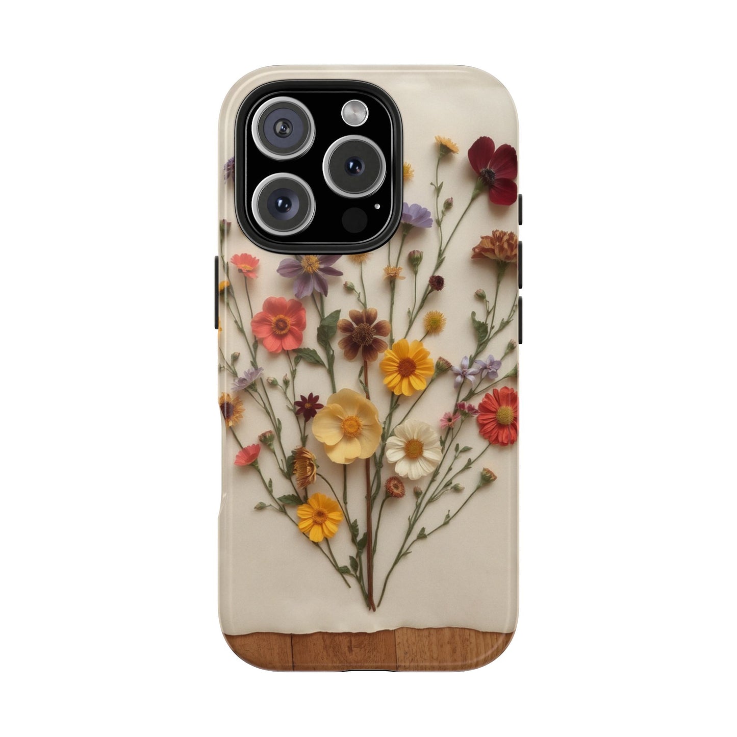 Floral Tough Phone Case - Durable Protection with Nature-Inspired Design