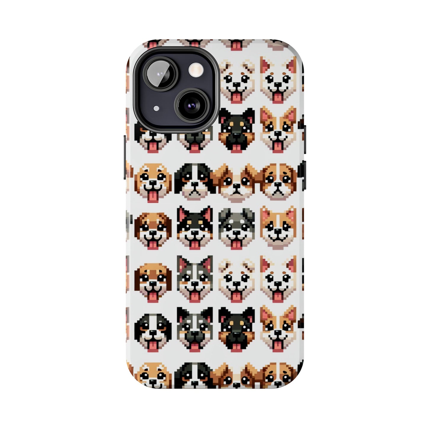 Pixelated Dog Breed Tough Phone Case - Cute, Durable Protection for Pet Lovers - for iPhone