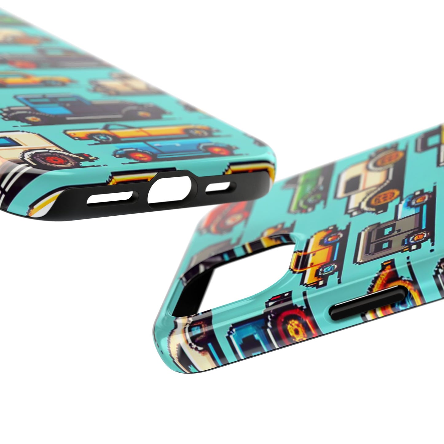 Retro Car Pixel Art Tough Phone Case - Durable & Stylish Protection - for iPhone