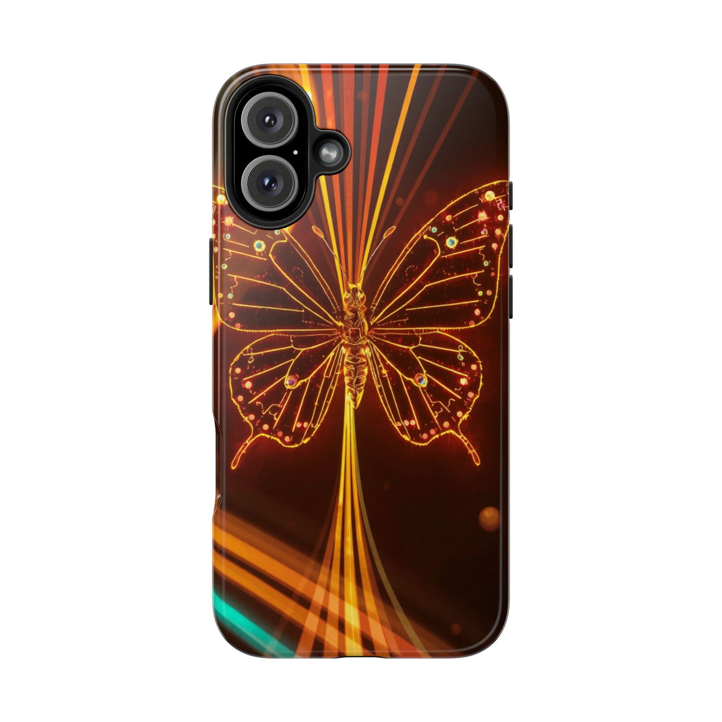 Elegant Butterfly Tough Phone Case - Stylish Protection for Nature Lovers