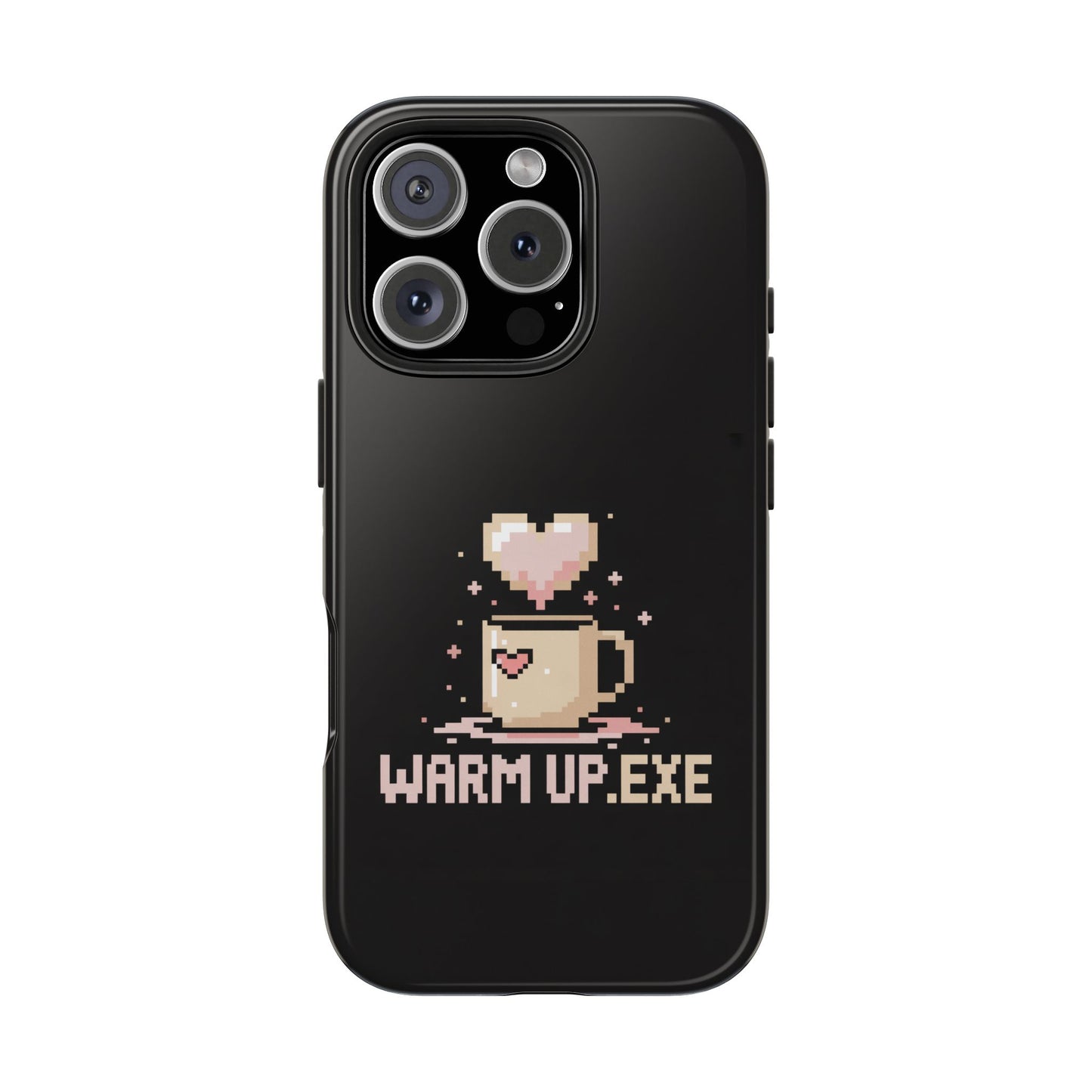 Warm Up.EXE Tough Phone Case - Cute Pixel Art Design for Tech Lovers