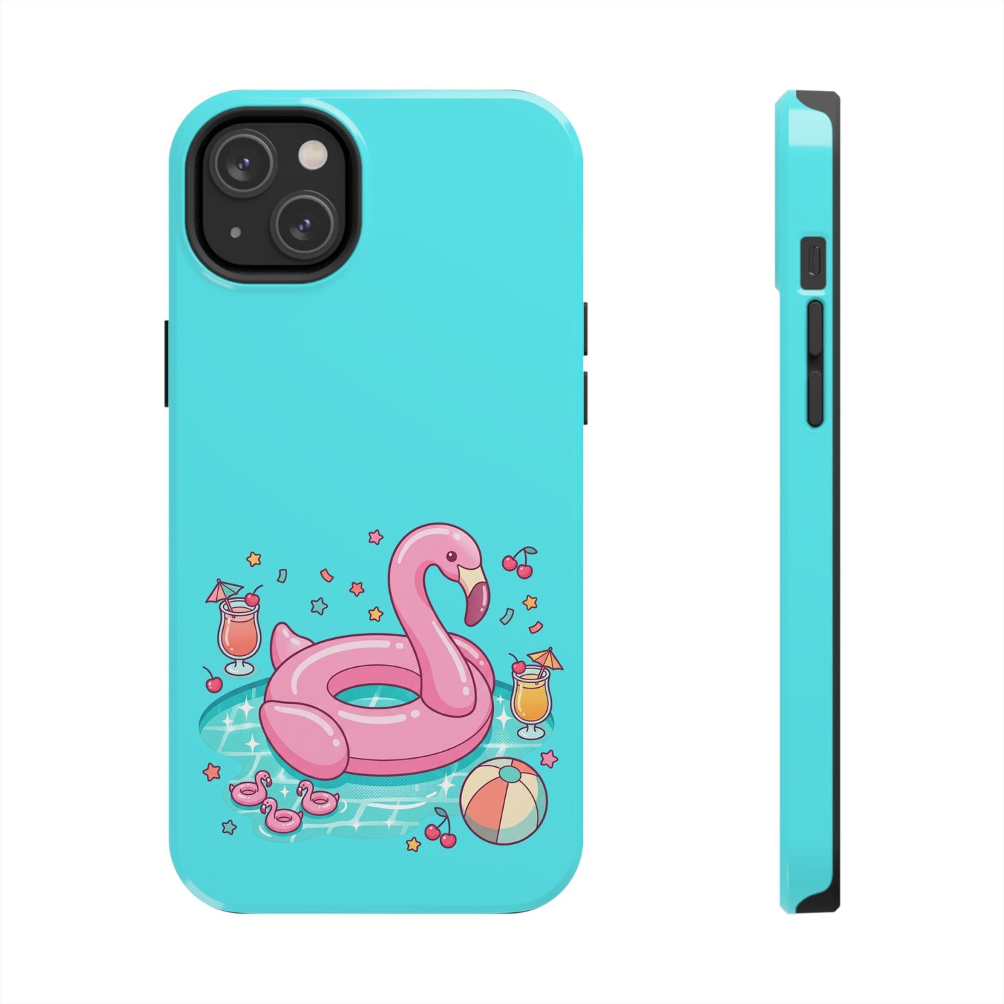 Flamingo Pool Party iPhone Case