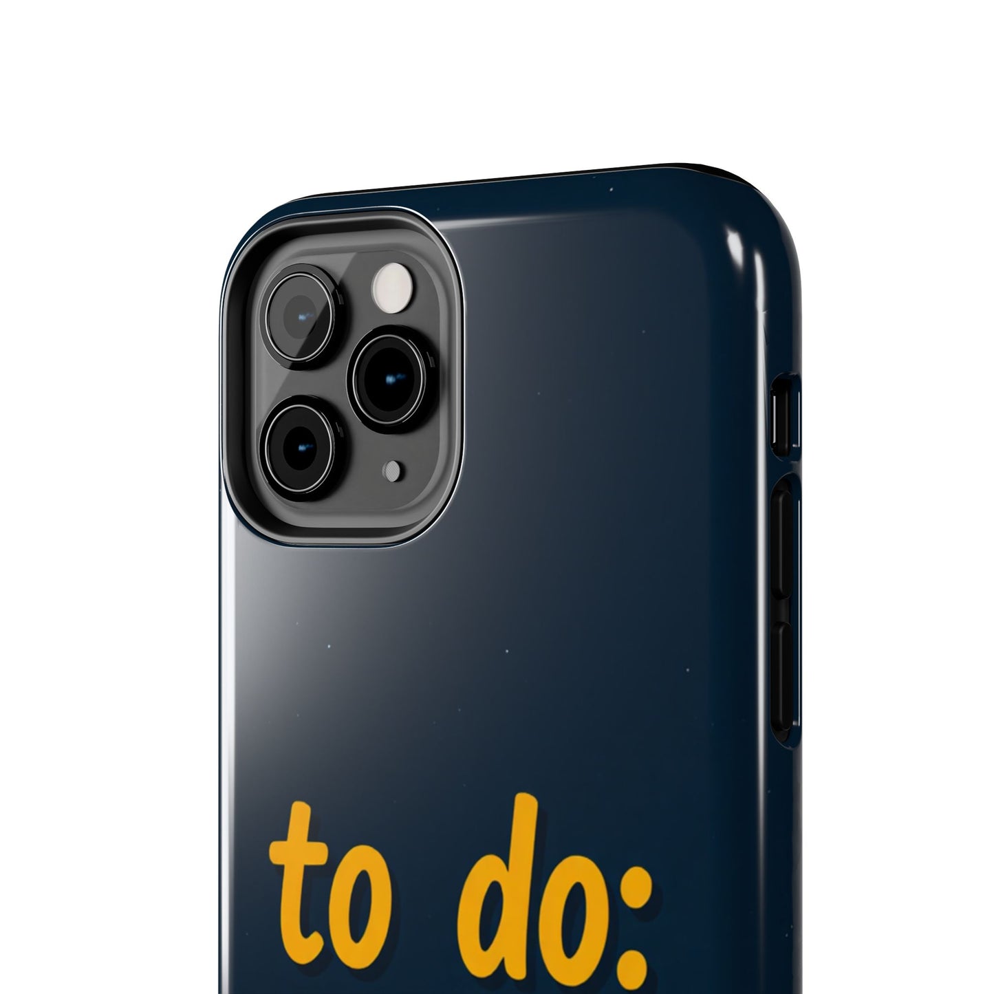Funny Tough Phone Case - To Do: Nothing | Unique Gift for College Students, Lazy Days, Relaxation Motivation, Minimalist Phone Cover