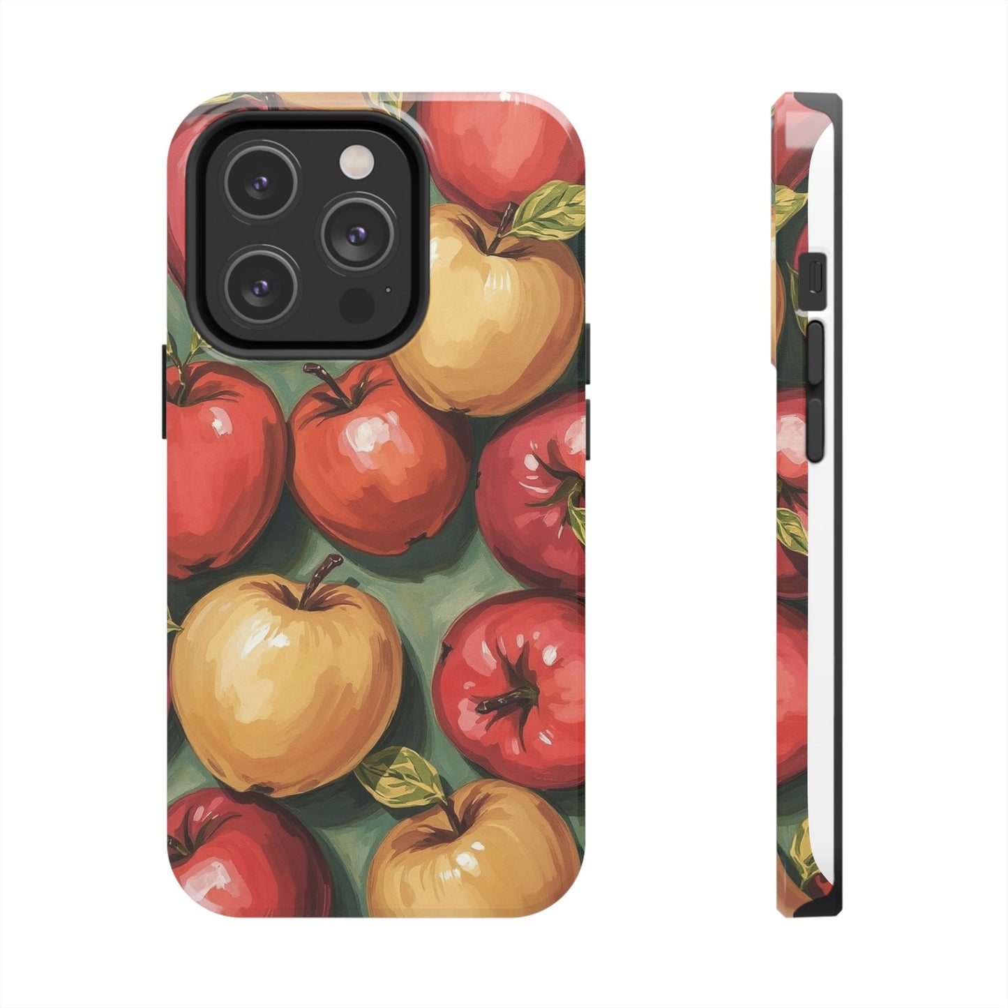 Colorful Painted Apples Art Tough Phone Case - Durable & Stylish Protection - for iPhone