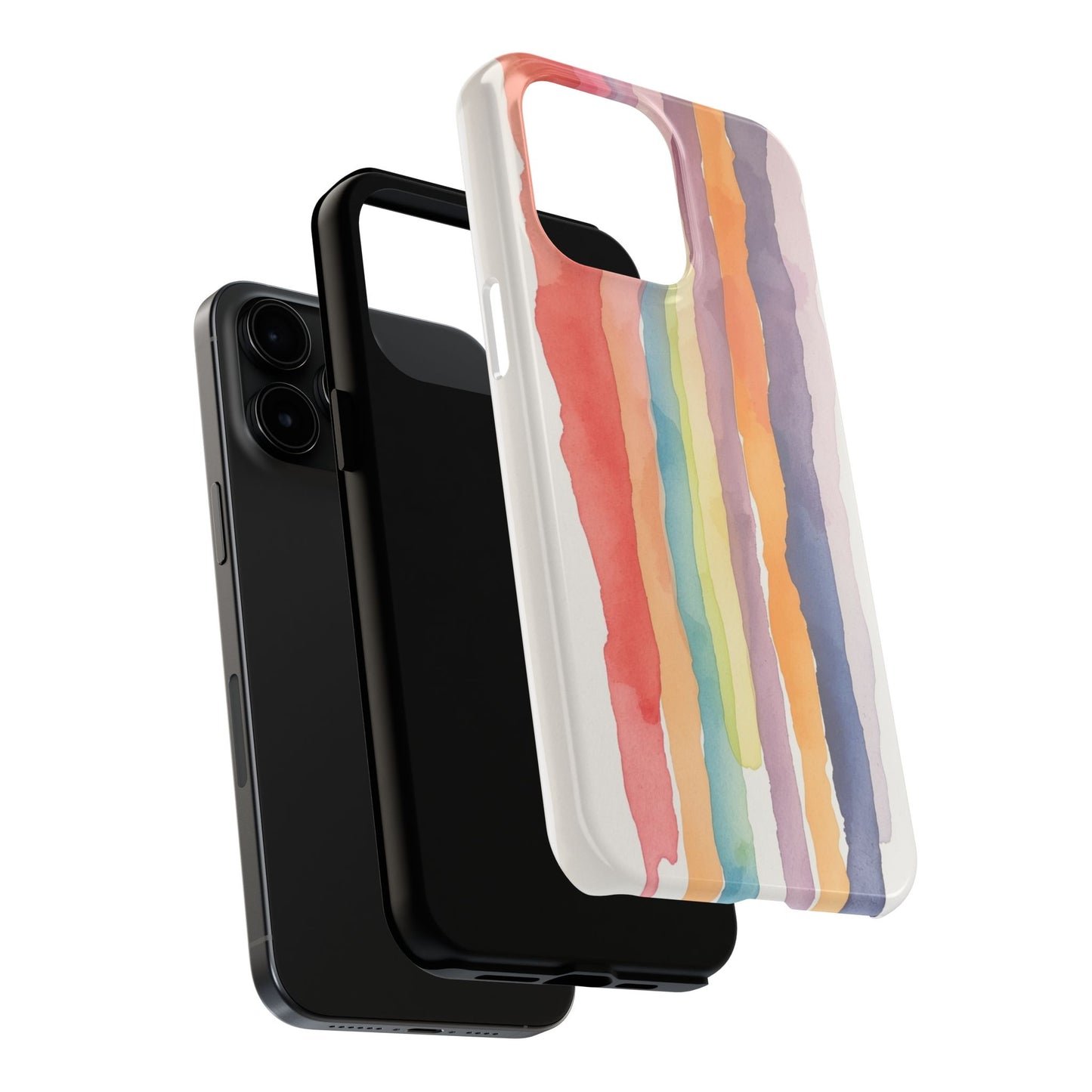 Colorful Watercolor Tough Phone Case - Stylish and Durable Cover for Creative Souls