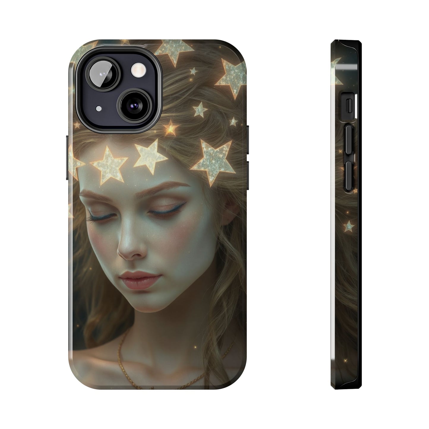 Celestial Dream Tough Phone Case - Artistic Starry Design for Style Enthusiasts