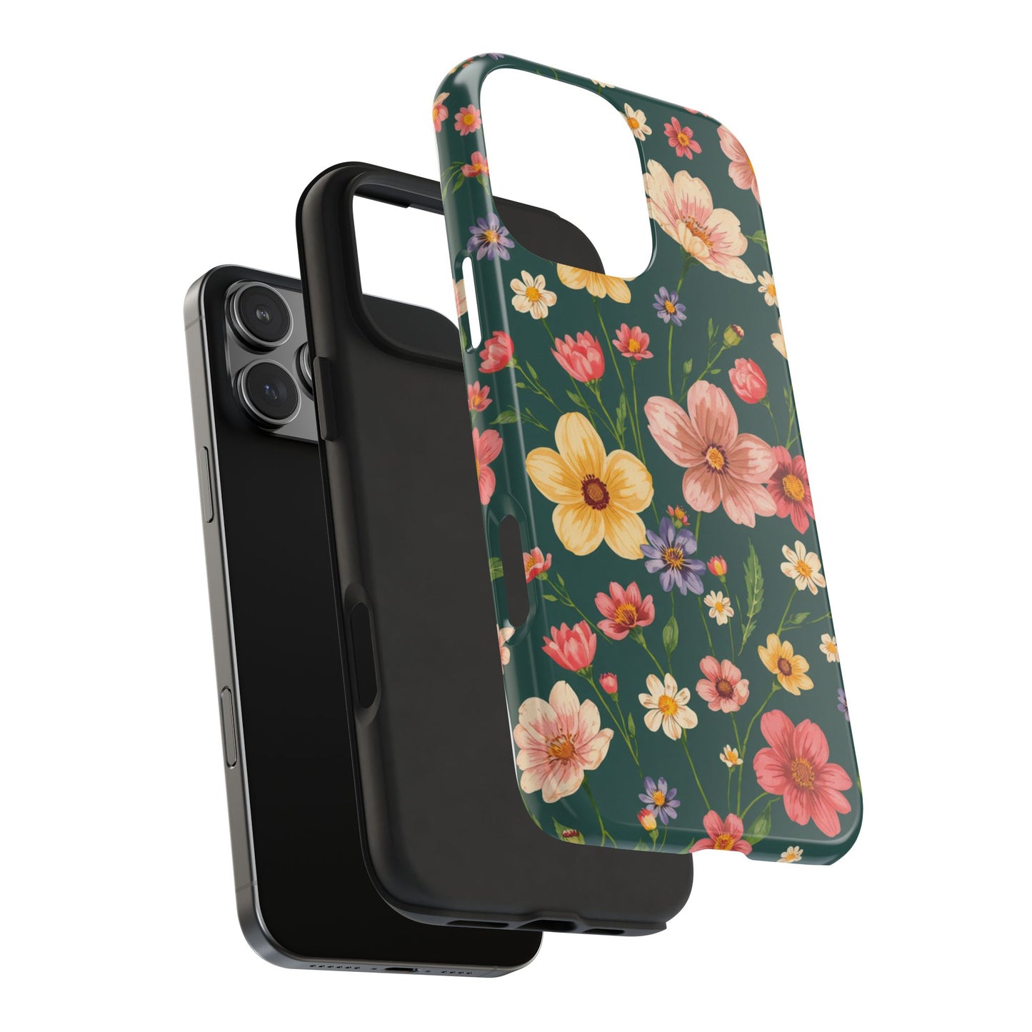 Vintage Spring Flowers Tough Phone Case - Durable Protection for iPhone