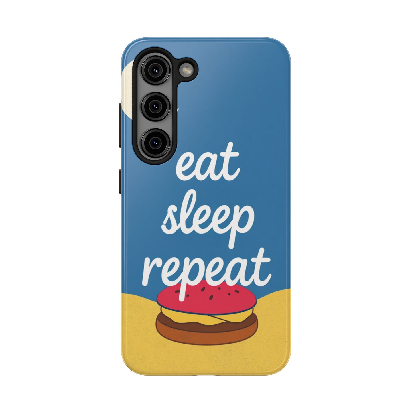 Eat, Sleep, Repeat Phone Case – Fun & Durable Tough Phone Cases for Food Lovers