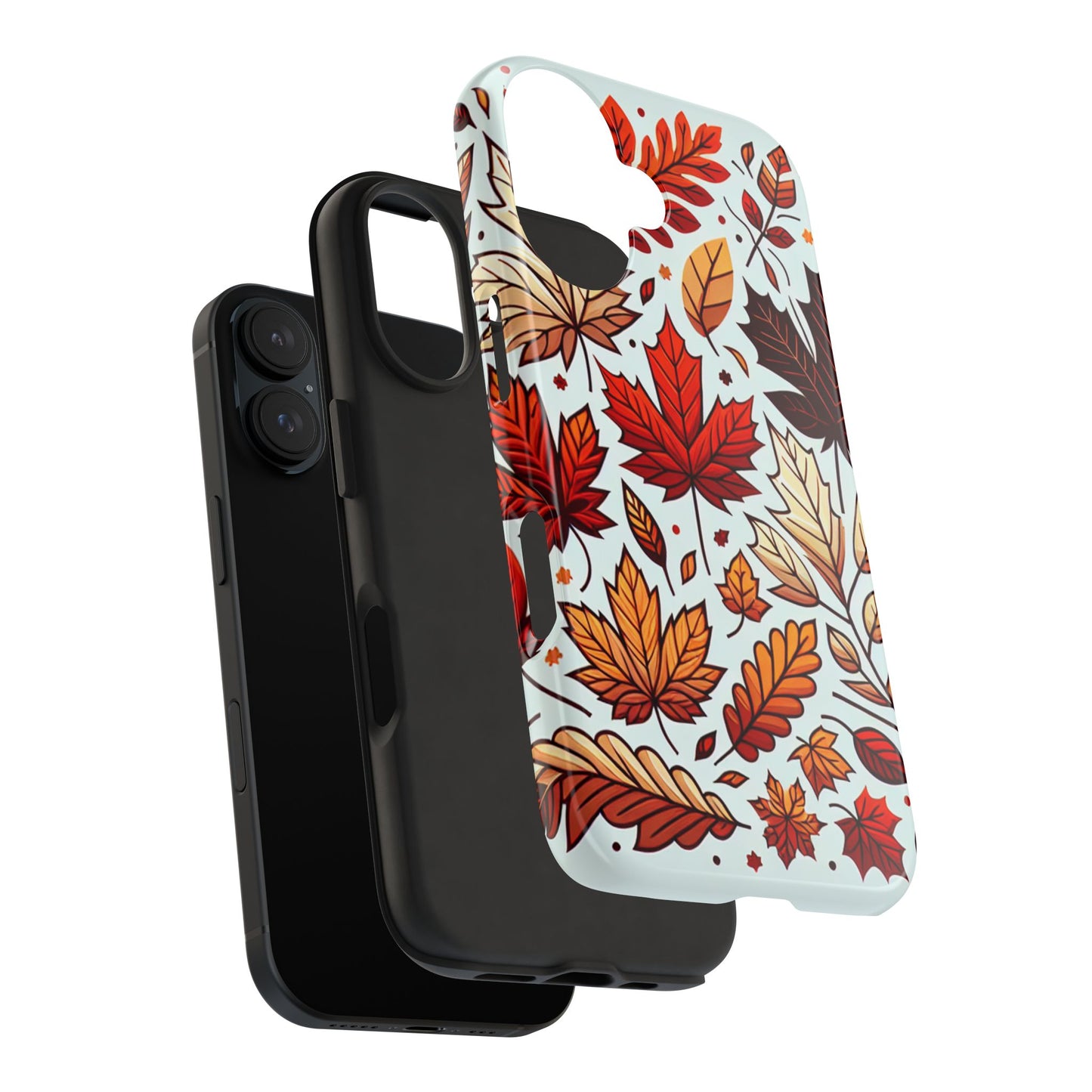 Autumn Leaves Tough Phone Case - Leaves Pattern - for iPhone