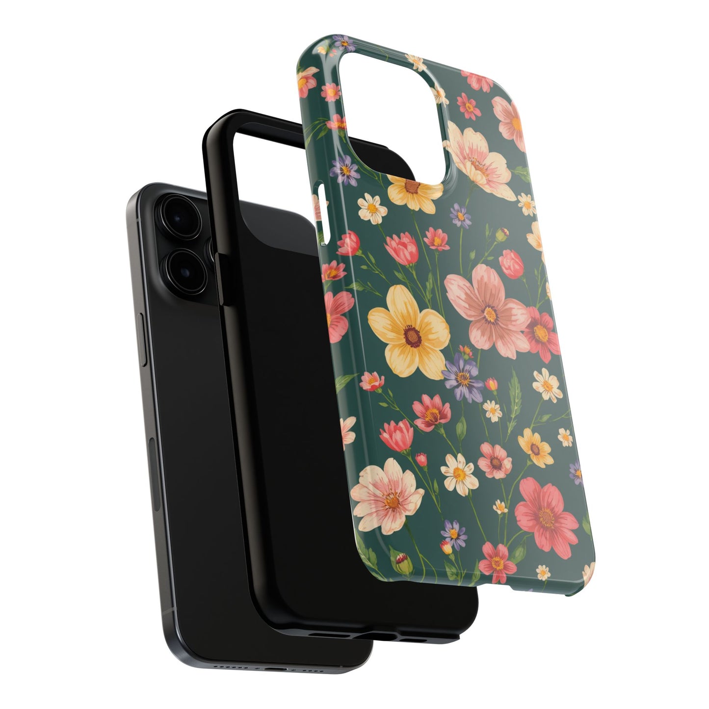 Vintage Spring Flowers Tough Phone Case - Durable Protection for iPhone