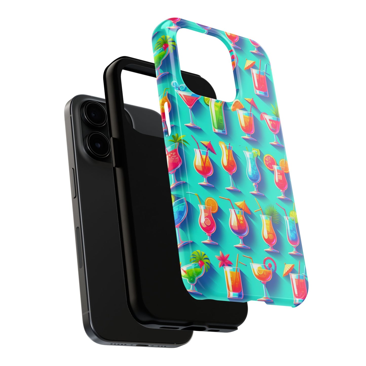 Cocktail Party Phone Case - Fun & Colorful Design for Summer Vibes - for iPhone