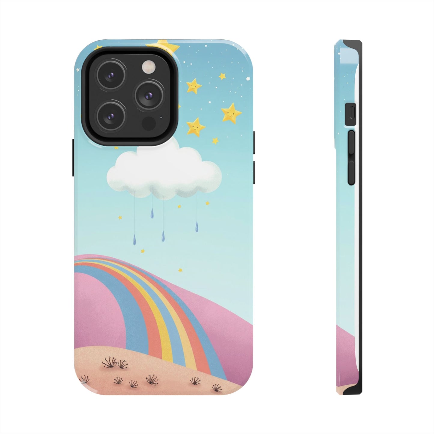 Colorful Rainbow Phone Case - Durable Tough Design for Adventurers