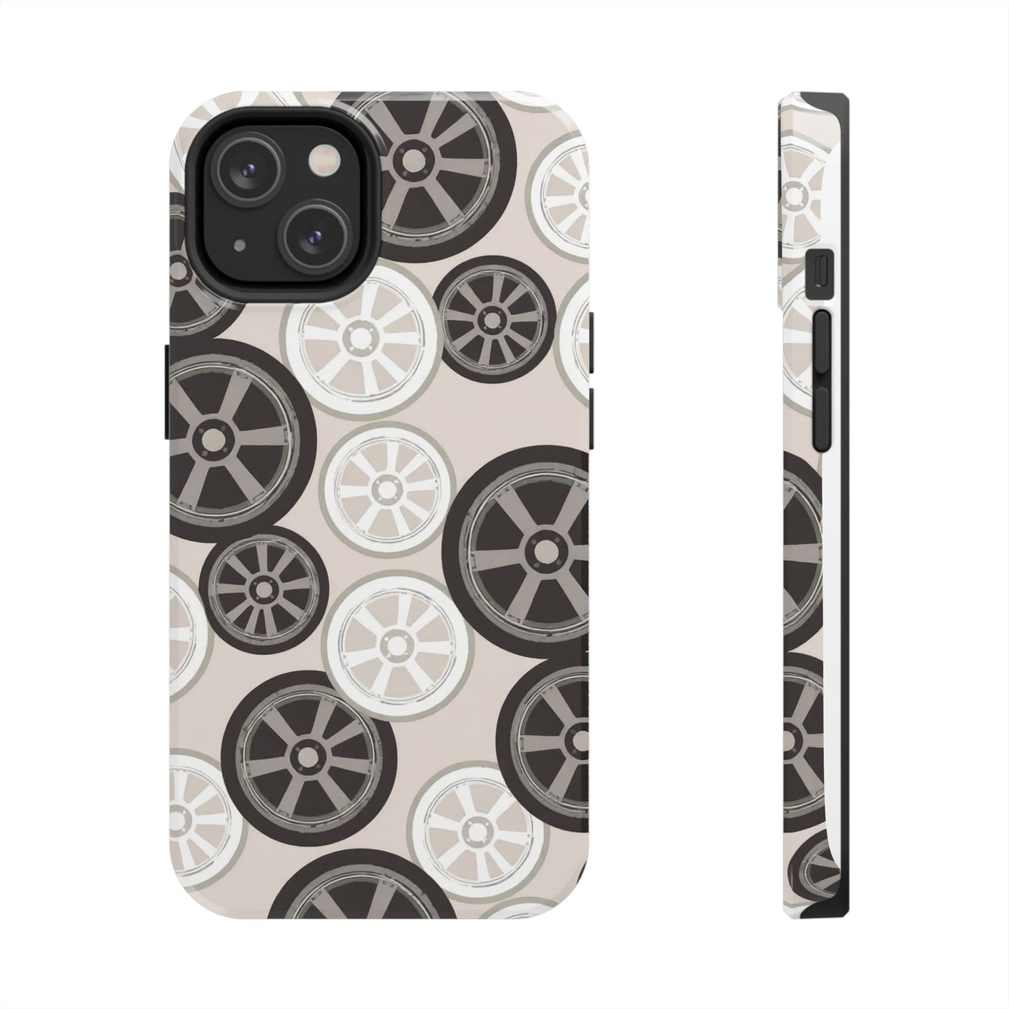 Racing Wheel Design Tough Phone Case – Durable Protection for Automotive Enthusiasts