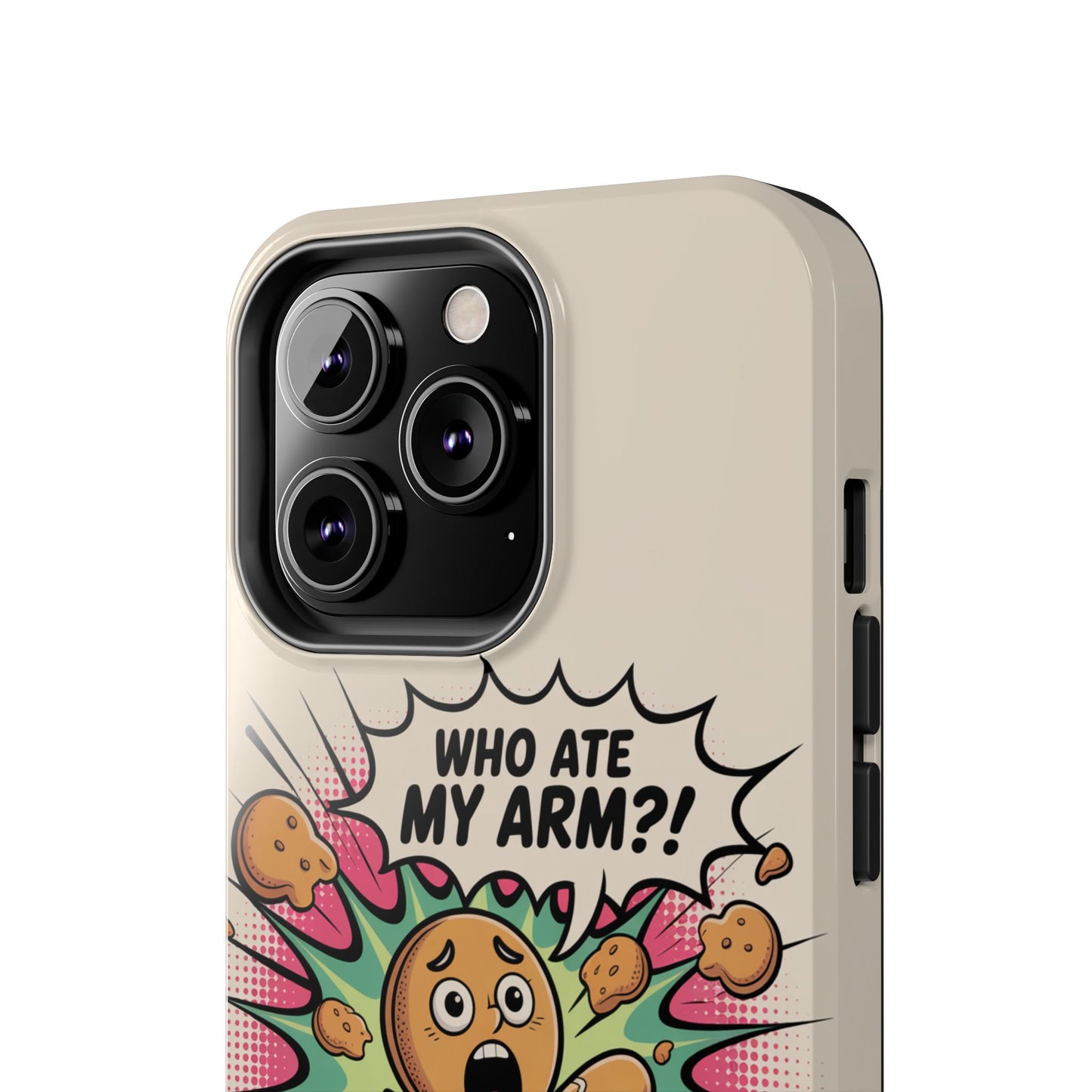 Funny Gingerbread Man Phone Case - Who Ate My Arm? Tough Protection