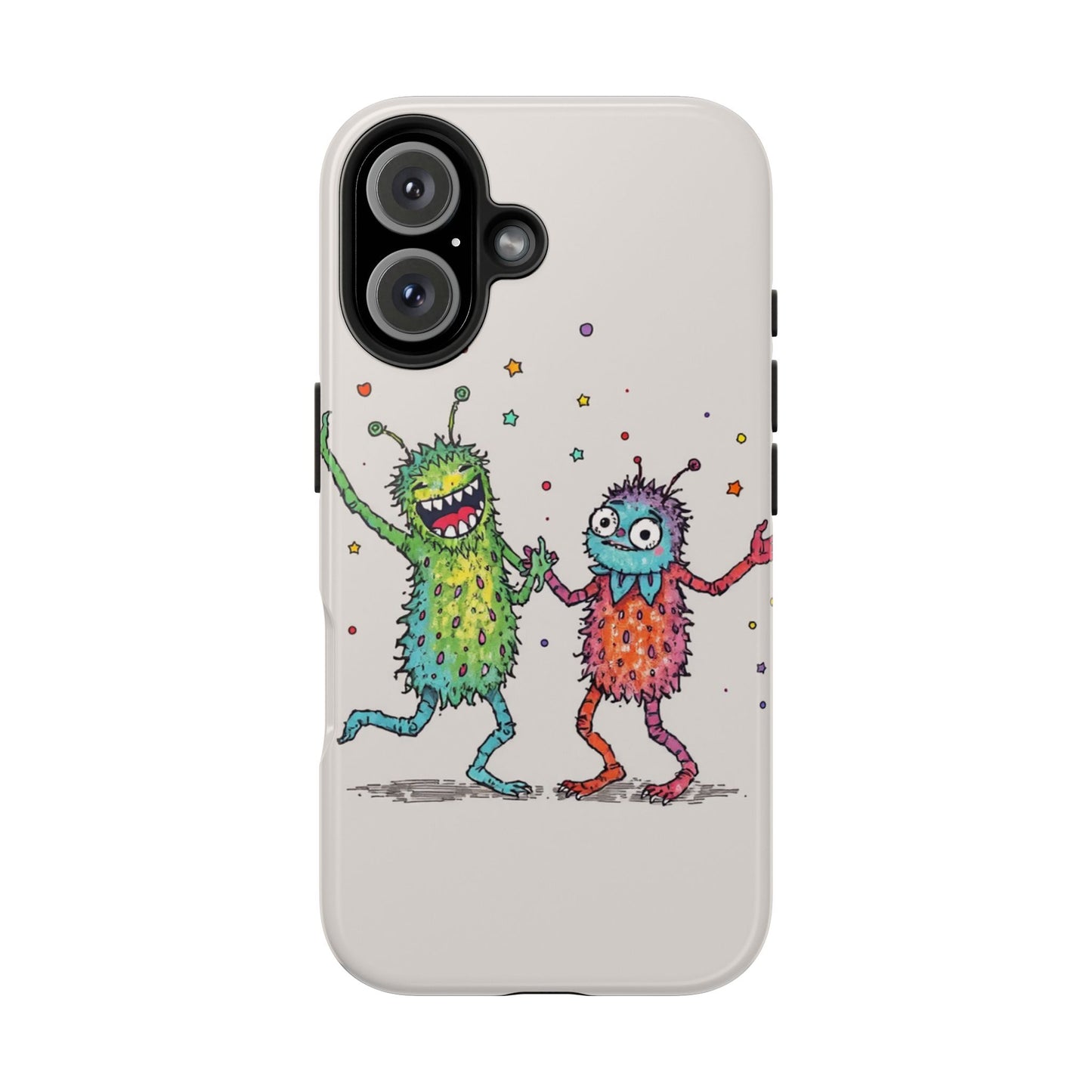 Colorful Monster Tough Phone Case - Fun and Playful Design