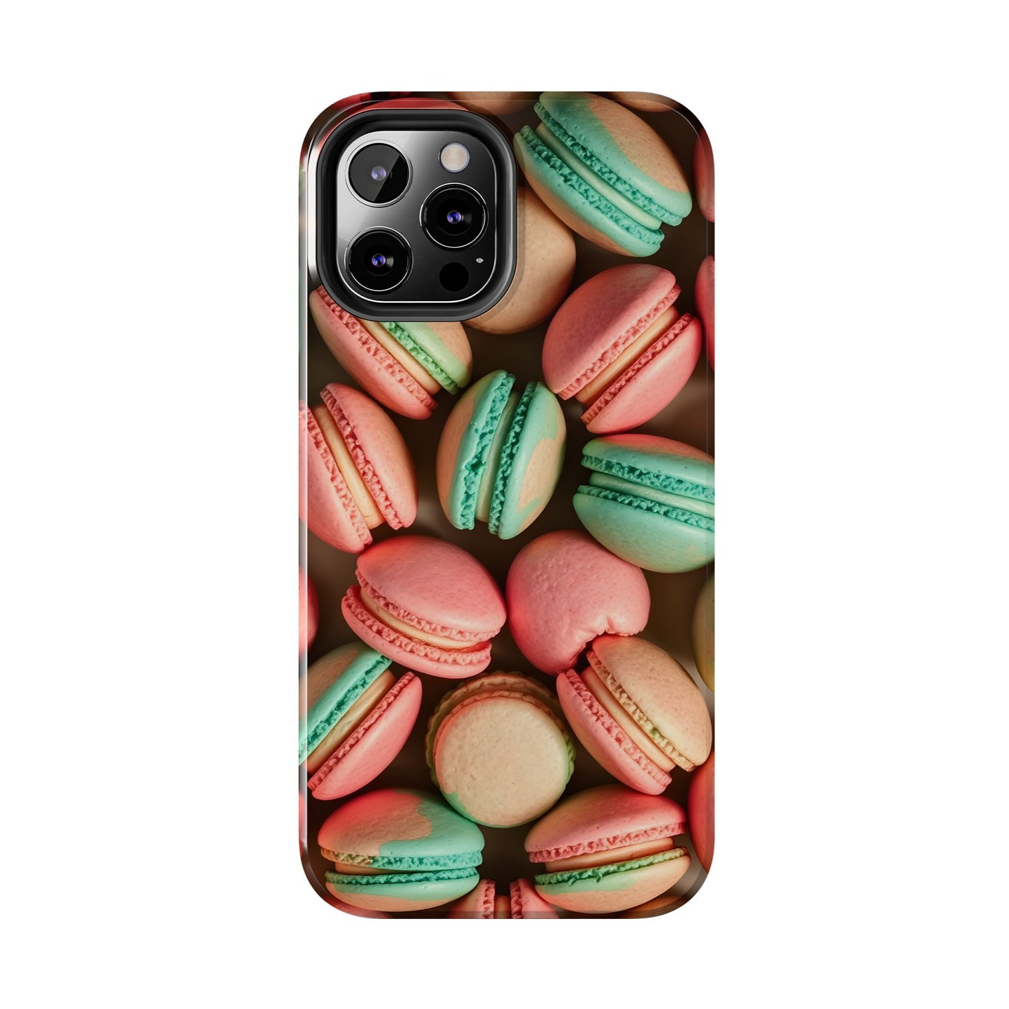 Colorful Tasty Macarons Tough Phone Case - Durable Protection with Sweet Aesthetic - for iPhone
