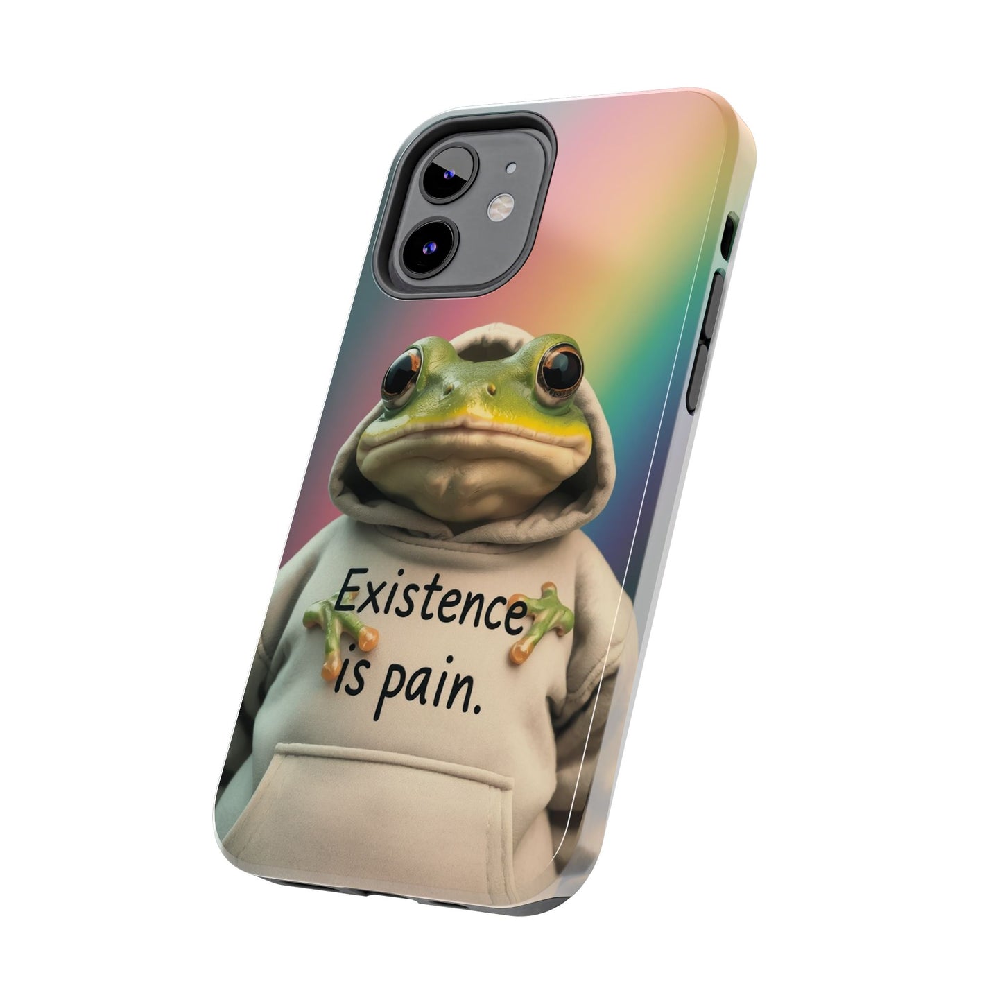 Existence is Pain Frog Phone Case - Tough & Stylish