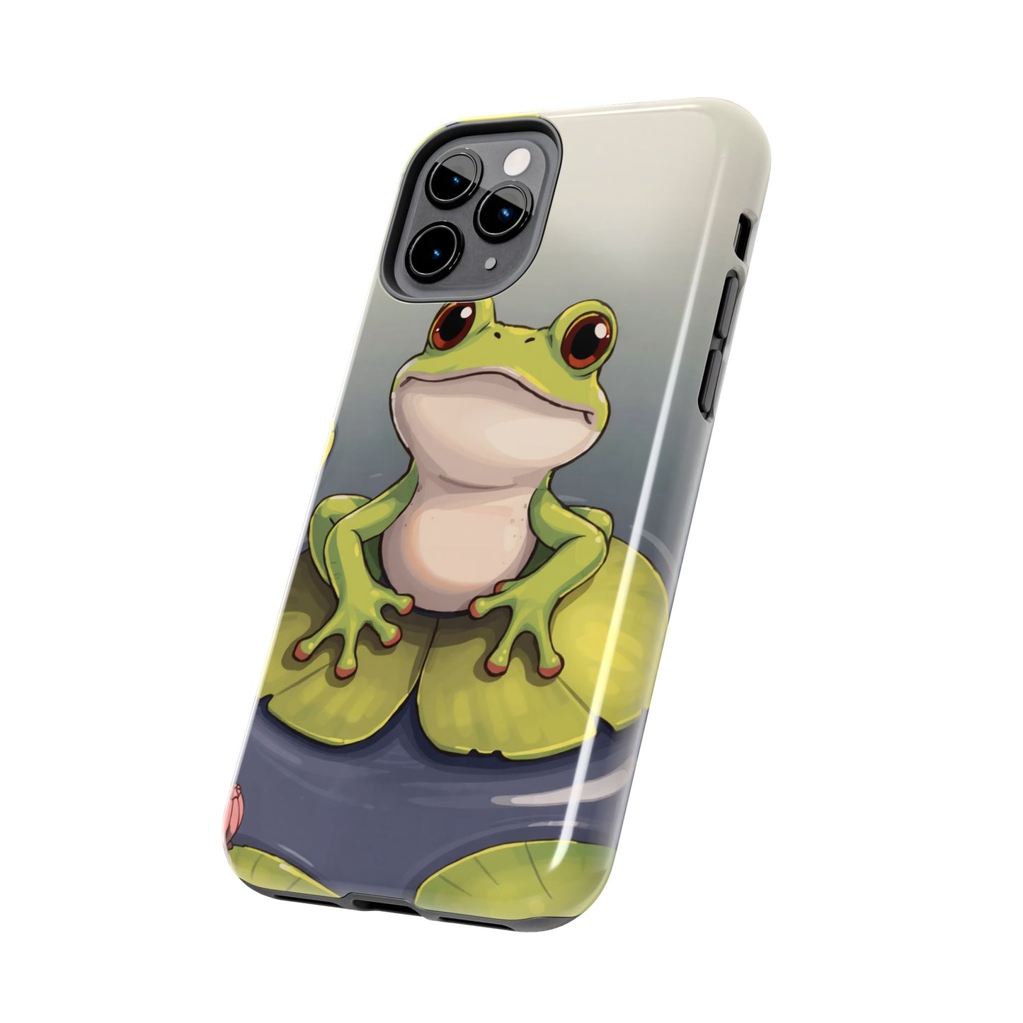 Cute Frog Tough Phone Case - Durable Protection with Nature Vibe