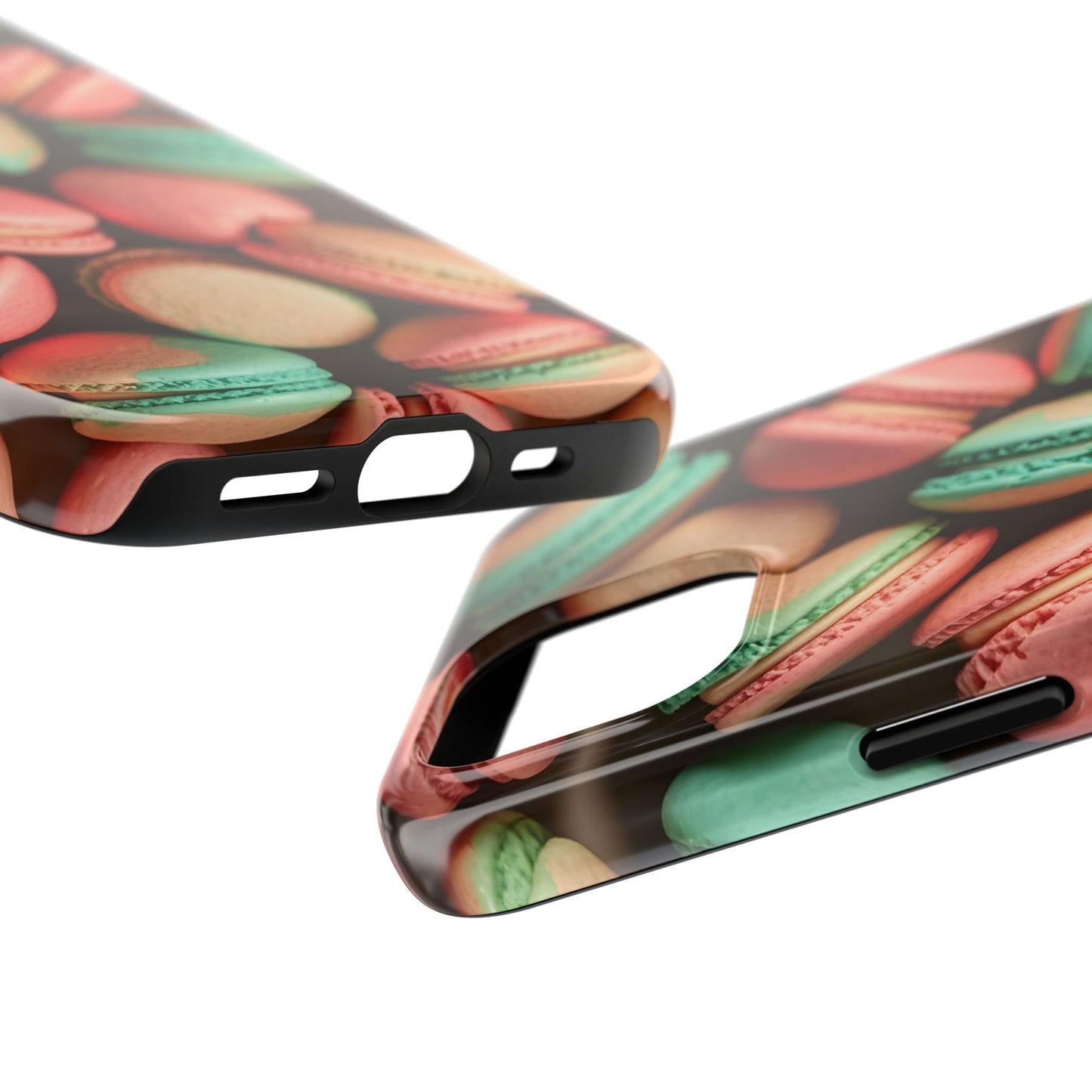 Colorful Tasty Macarons Tough Phone Case - Durable Protection with Sweet Aesthetic - for iPhone