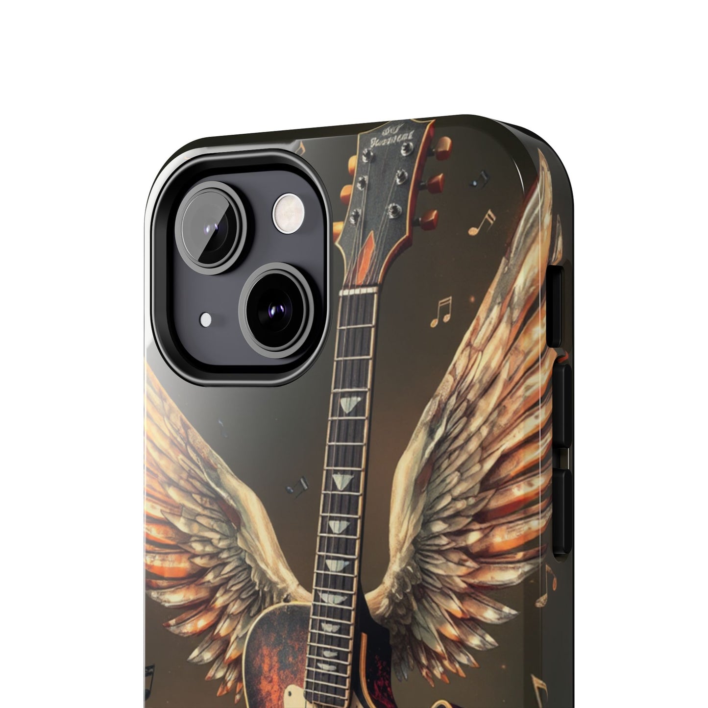 Inspirational Guitar Wing Phone Case - Tough Protection for Music Lovers