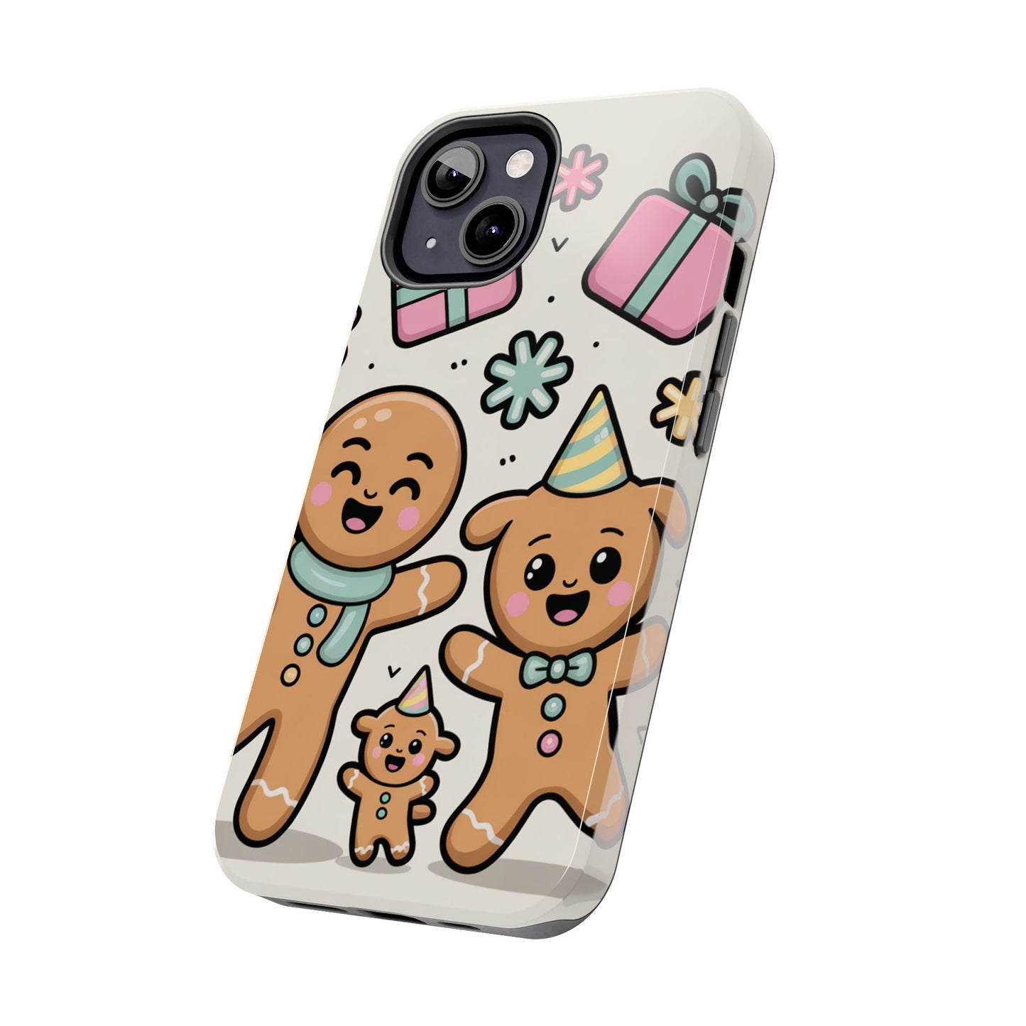 Gingerbread Family Dancing Holiday Phone Case