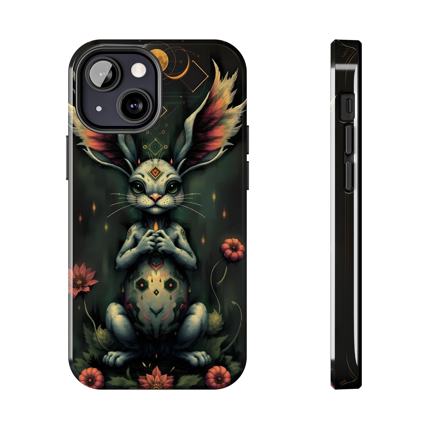Artistic Rabbit Phone Cases - Unique and Durable Design of Mystical Bunny - for iPhone