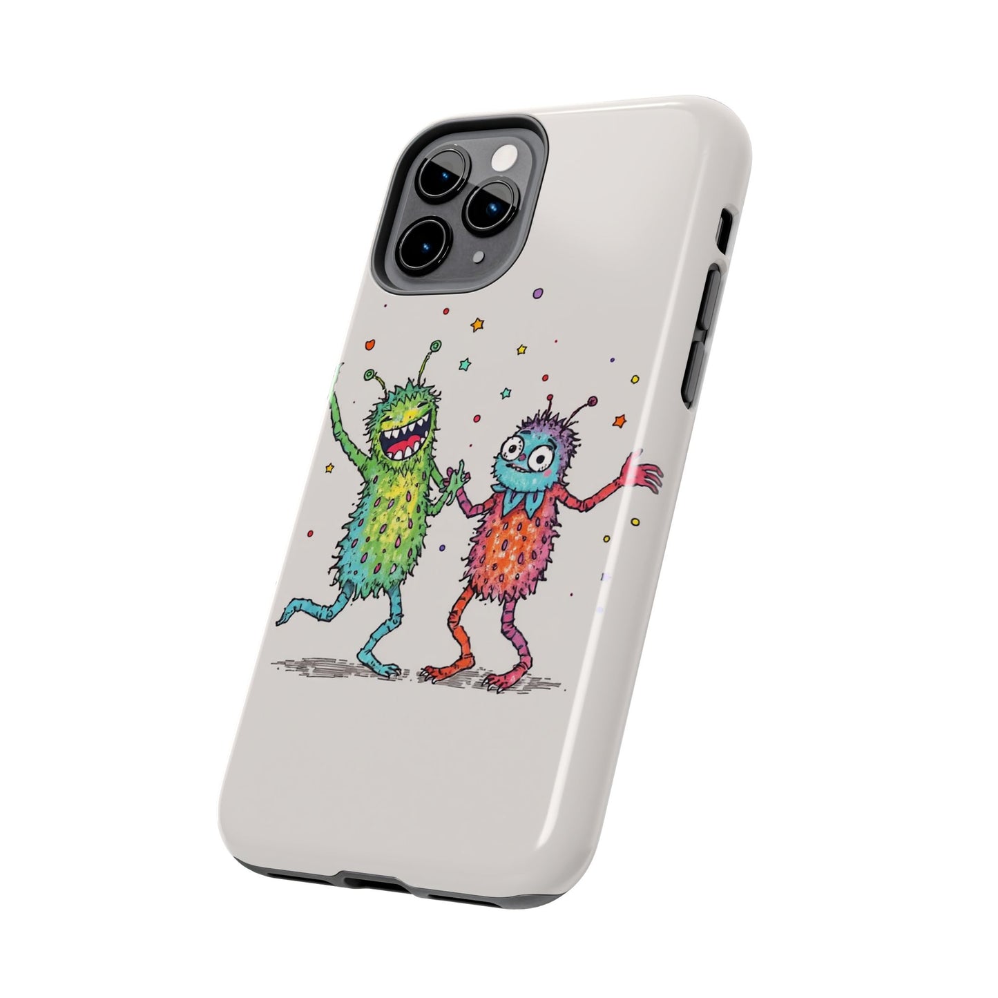 Colorful Monster Tough Phone Case - Fun and Playful Design