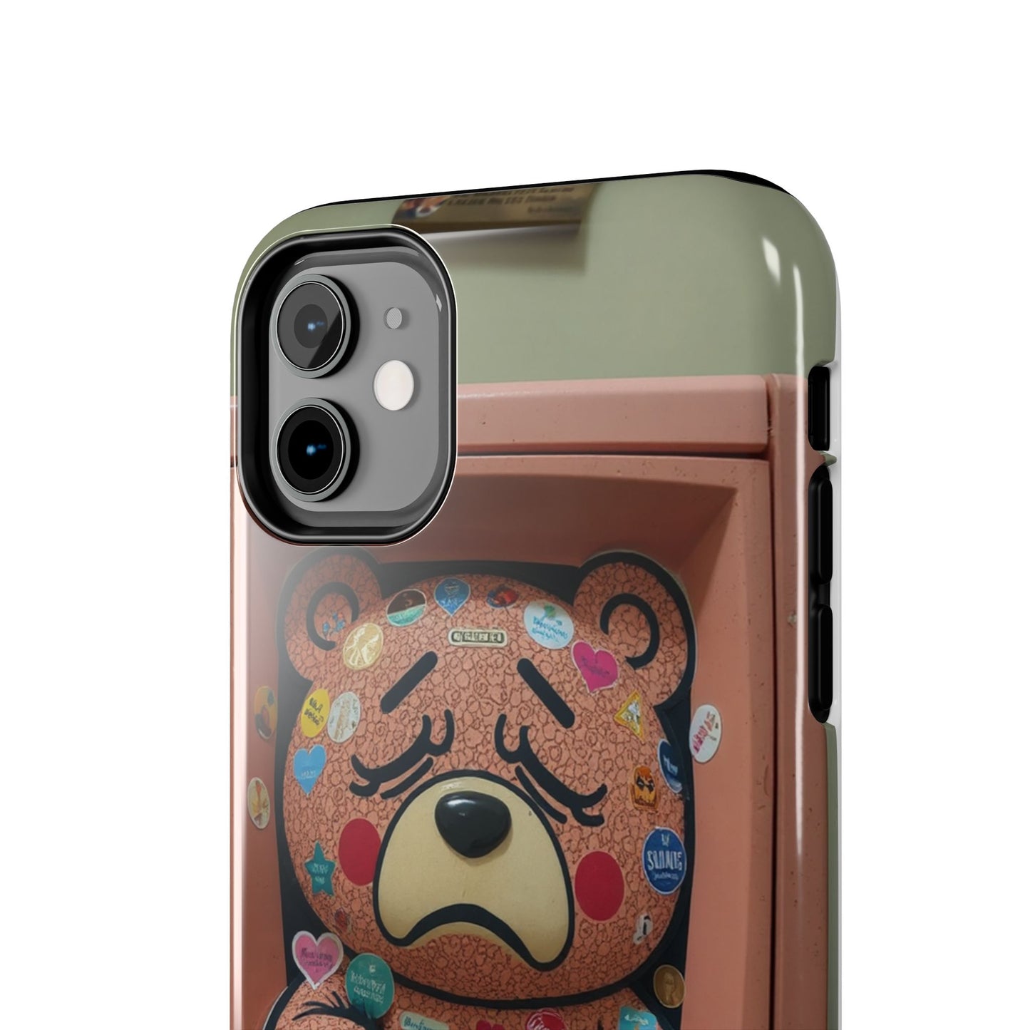 Cute Bear Tough Phone Case - Durable Protection with Fun Design