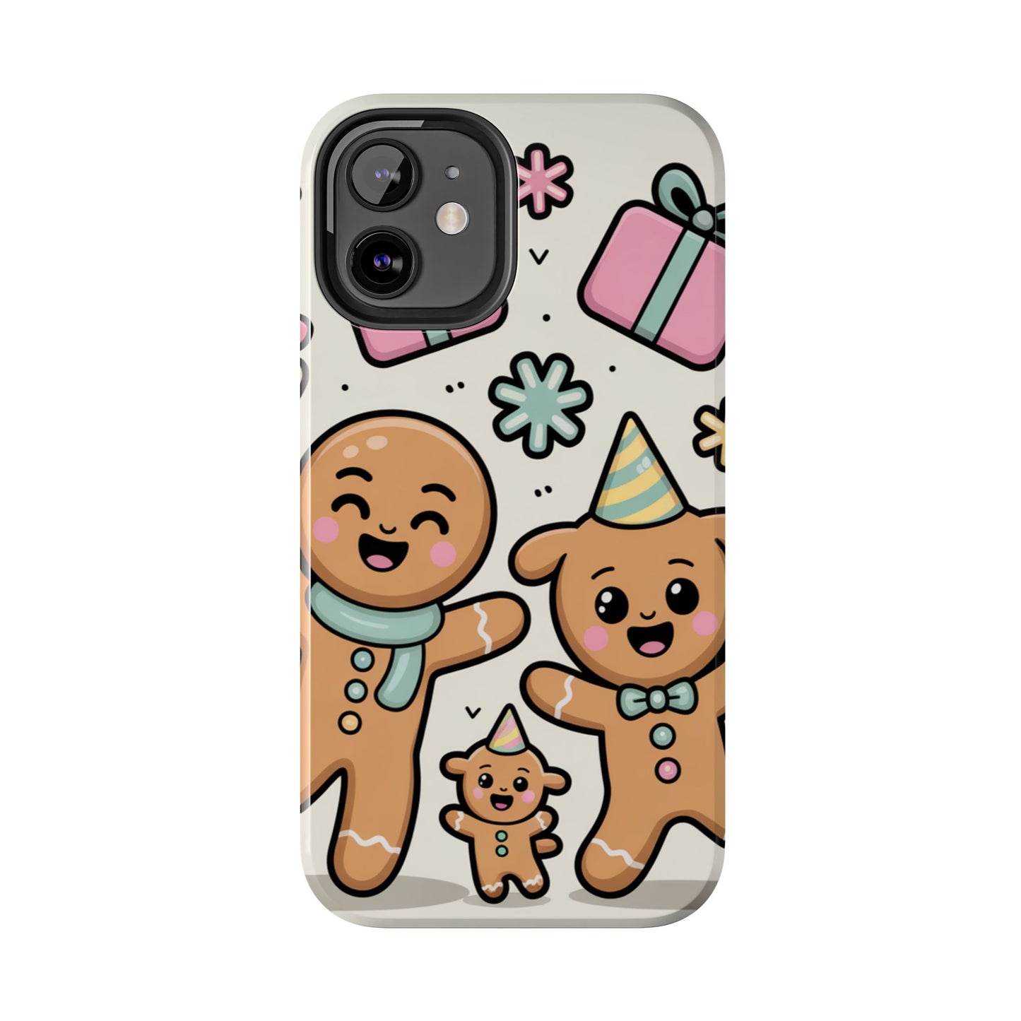 Gingerbread Family Dancing Holiday Phone Case