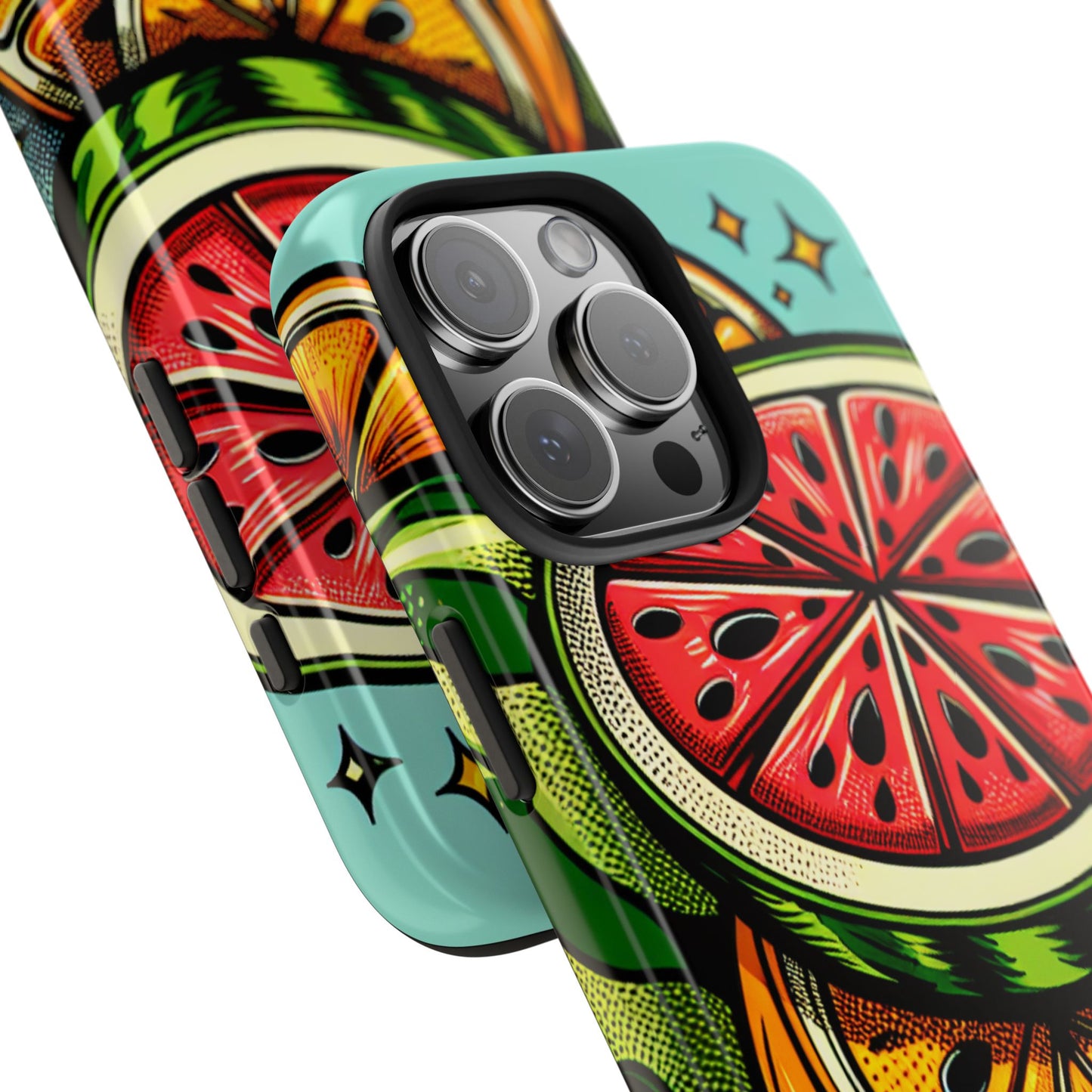 Vibrant Citrus Tough Phone Case - Fruit Slice Design - for iPhone