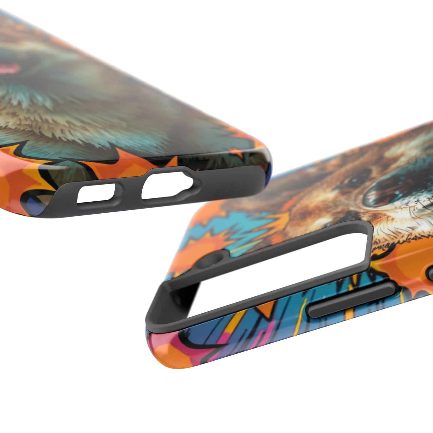 Vibrant Corgi Tough Phone Case - Fun Design for Pet Lovers