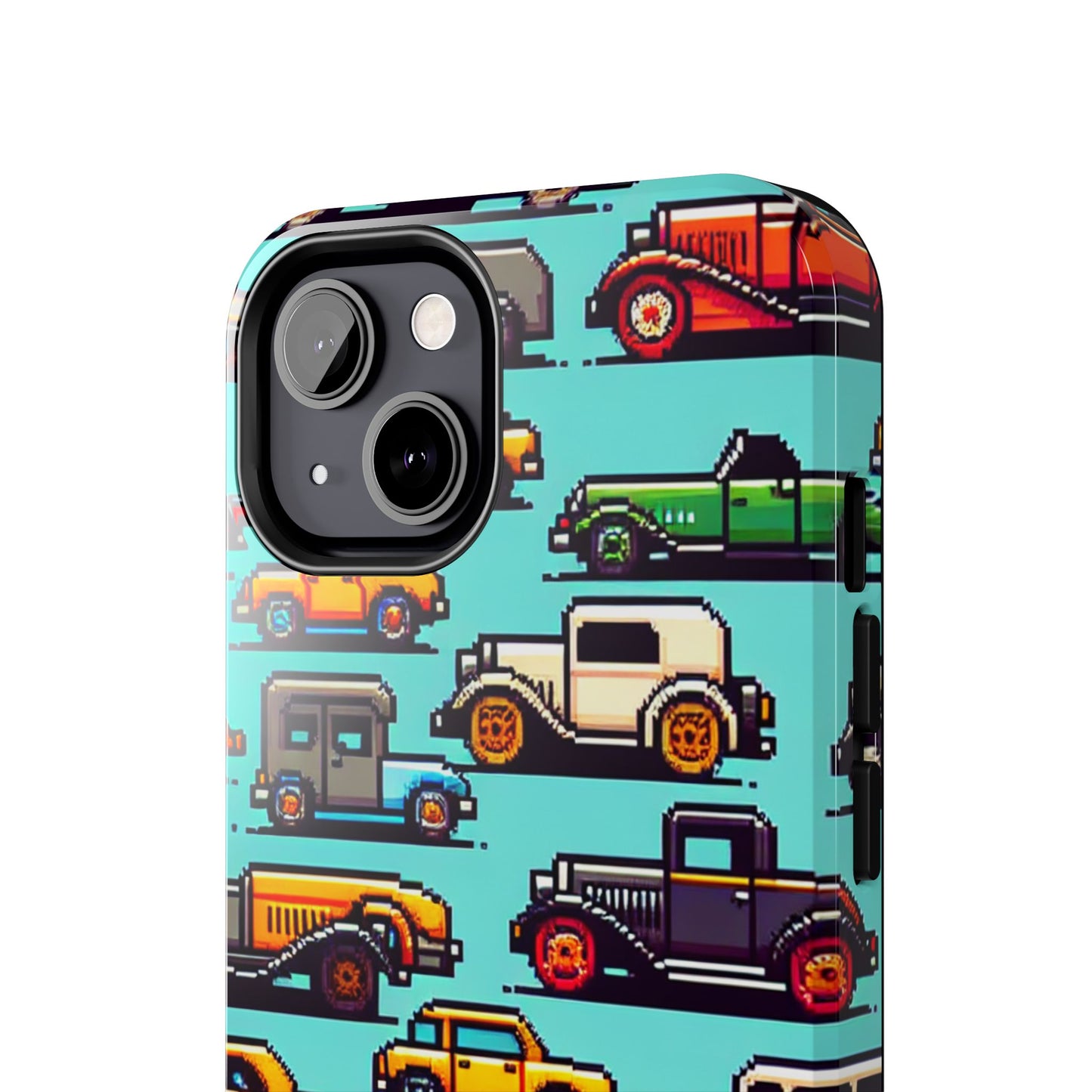 Retro Car Pixel Art Tough Phone Case - Durable & Stylish Protection - for iPhone