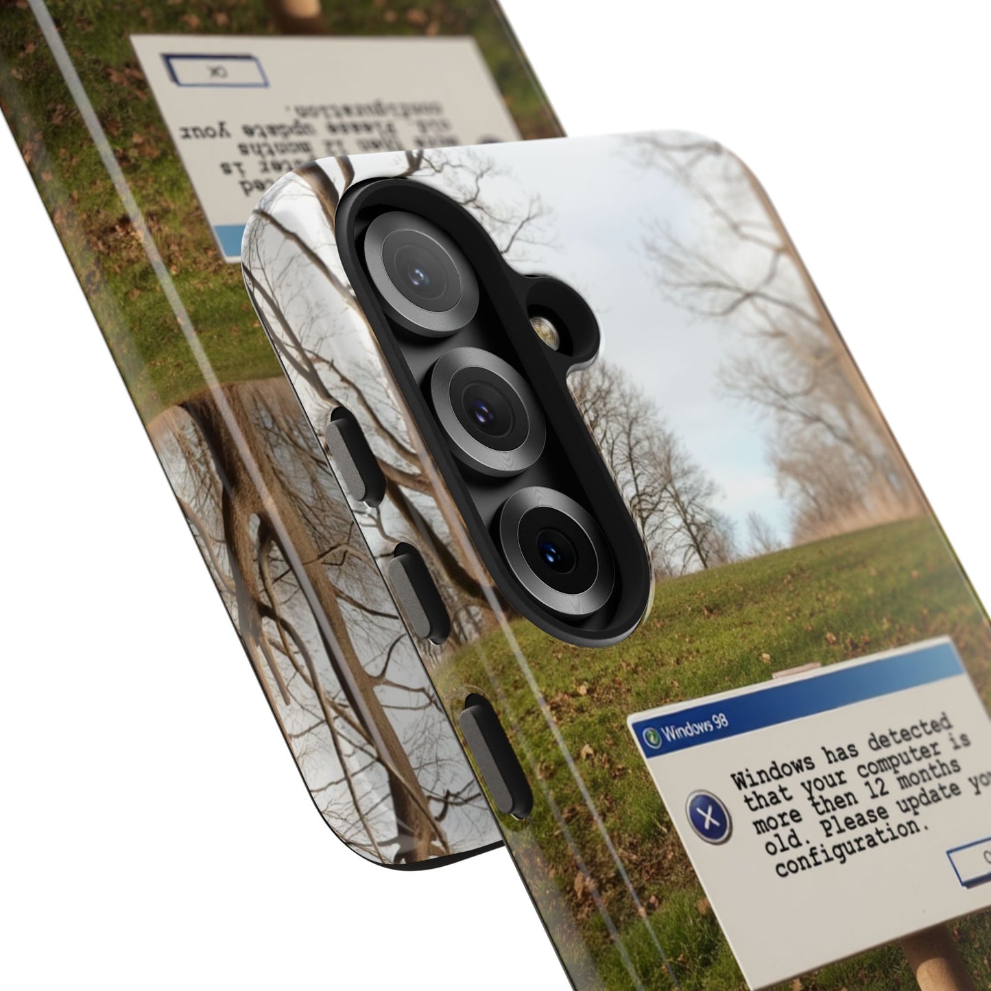 Durable Phone Case with Windows 98 Error Message Design - Perfect Gift for Tech Lovers