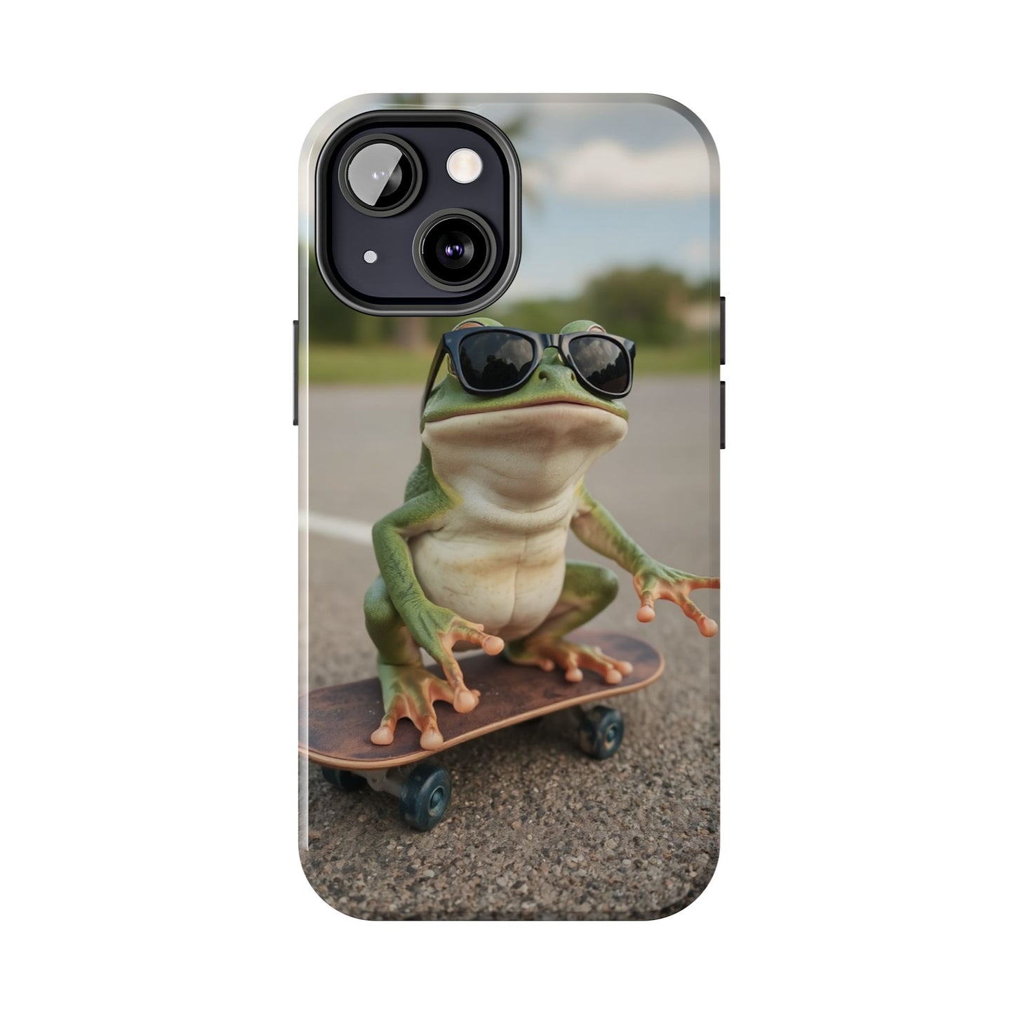 Cool Frog Skateboard Phone Case - Tough and Stylish Protection