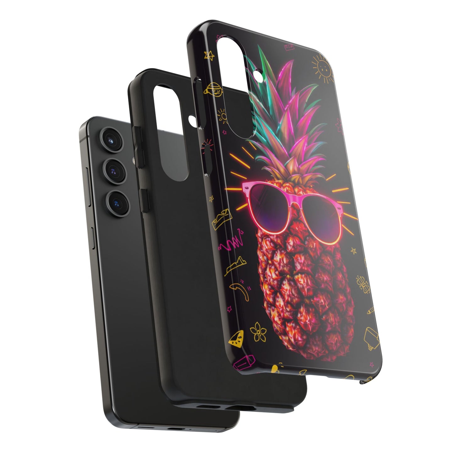 Tough Pineapple Phone Case - Cool, Vibrant Design Perfect for Summer Vibes