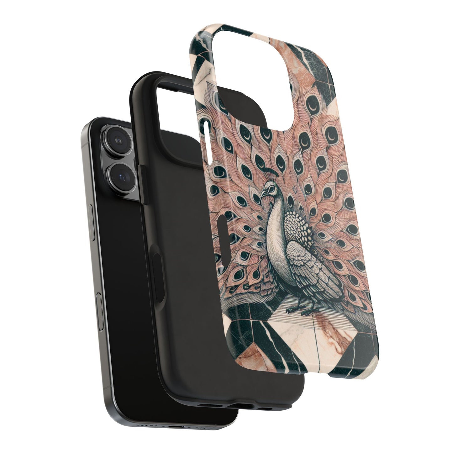 Peacock Tough Phone Case | Stylish & Durable Artwork - for iPhone