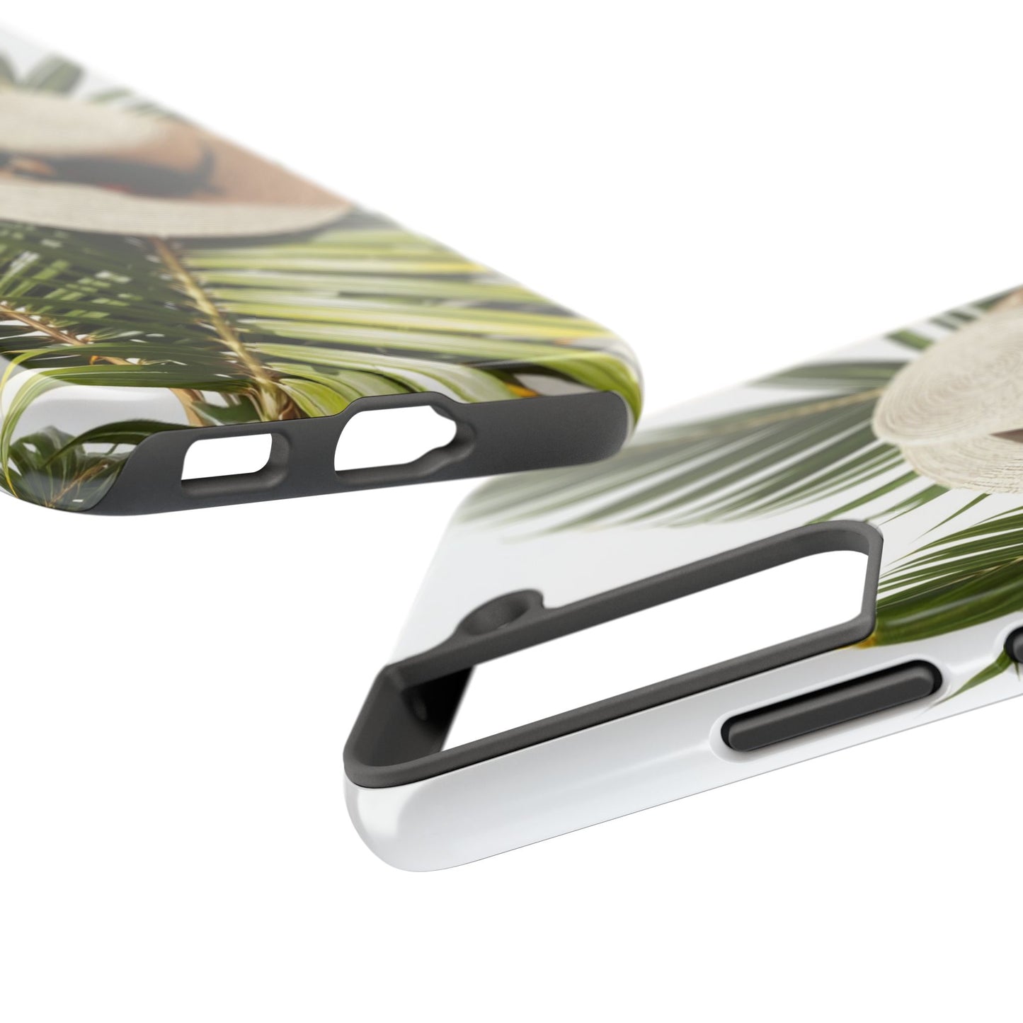 Tropical Phone Case - Summer Vibes with Hat & Sunglasses Design
