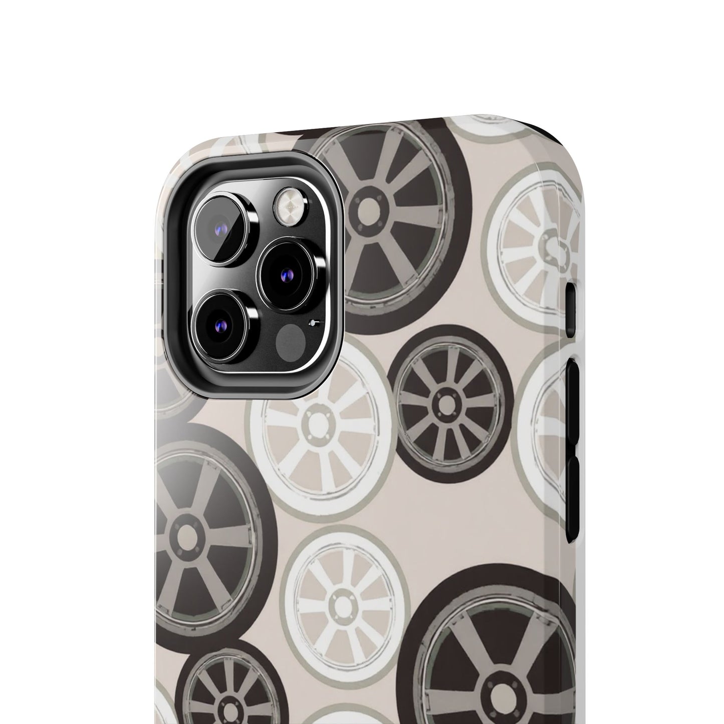 Racing Wheel Design Tough Phone Case – Durable Protection for Automotive Enthusiasts