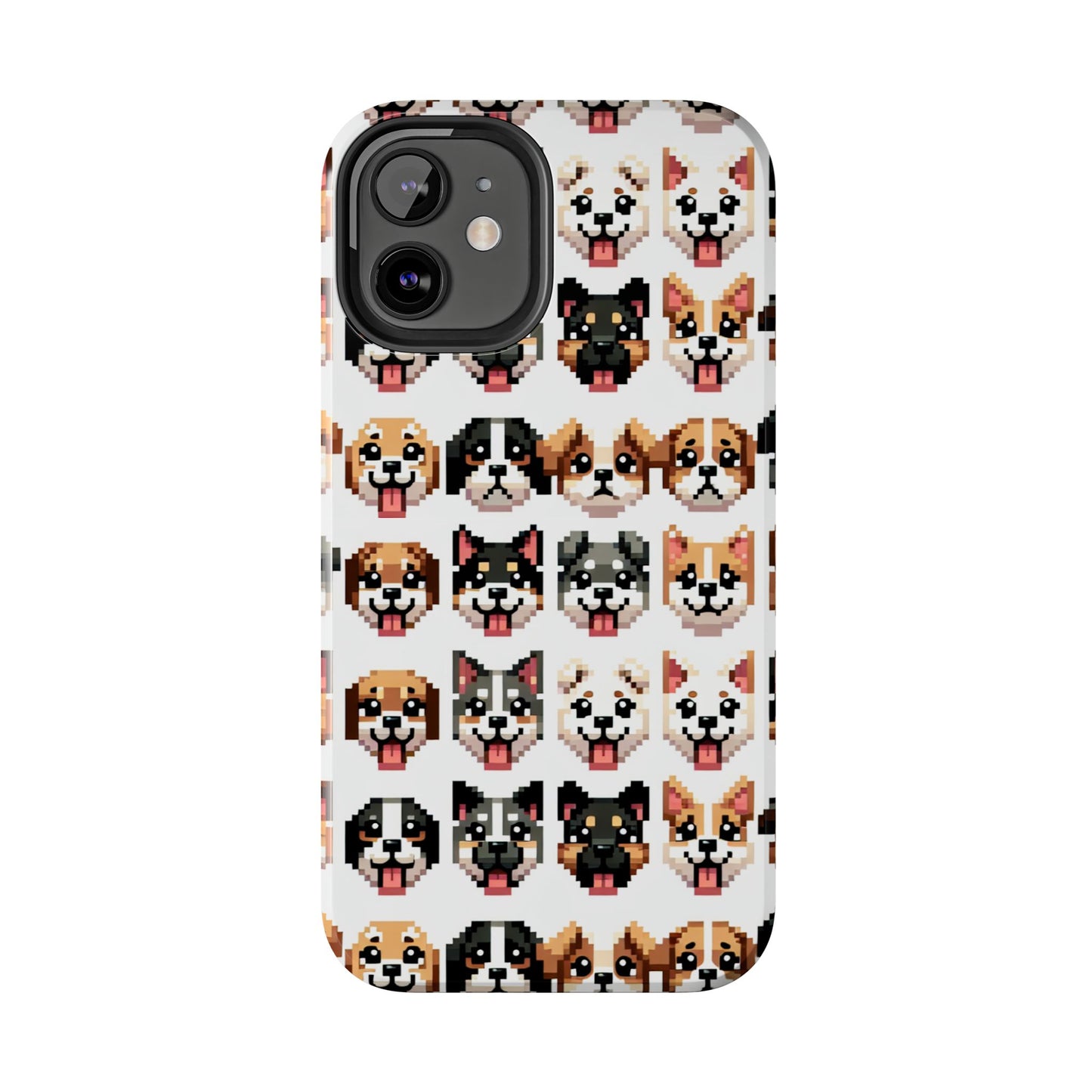 Pixelated Dog Breed Tough Phone Case - Cute, Durable Protection for Pet Lovers - for iPhone