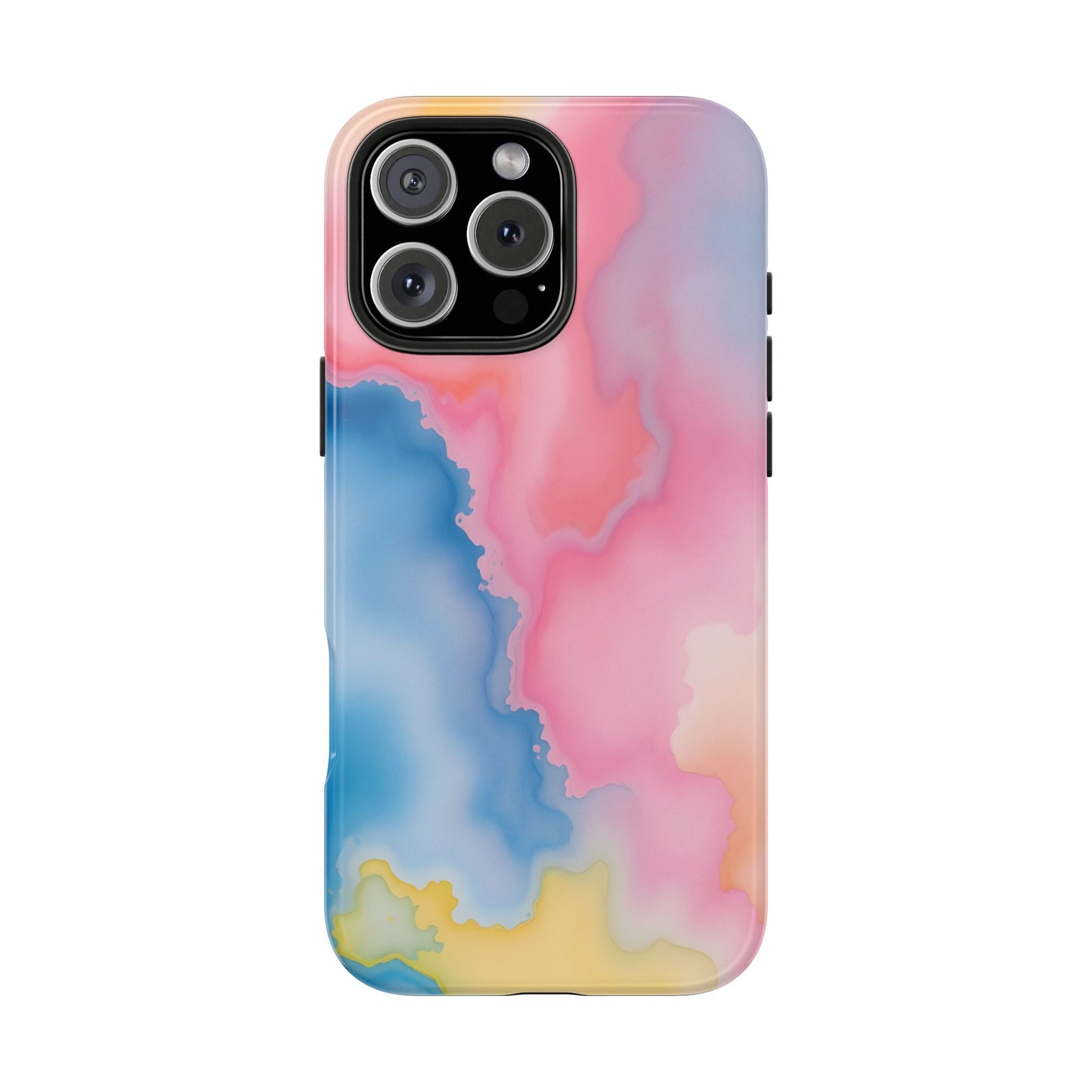 Painted Watercolor Tough Phone Case - Durable Protection with Artistic Vibes - for iPhone