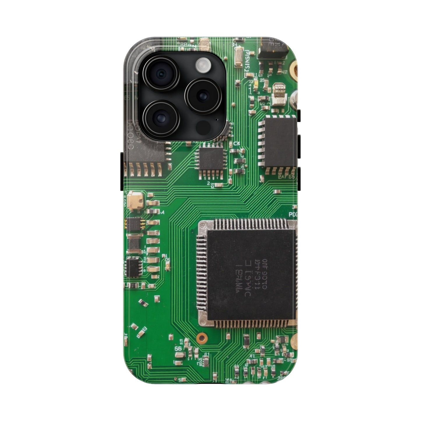 Circuit Board Tough Phone Case - Durable Tech Design