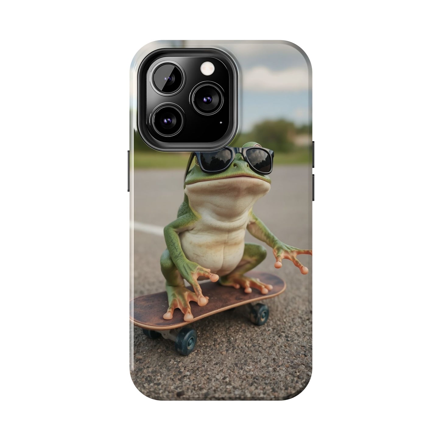 Cool Frog Skateboard Phone Case - Tough and Stylish Protection