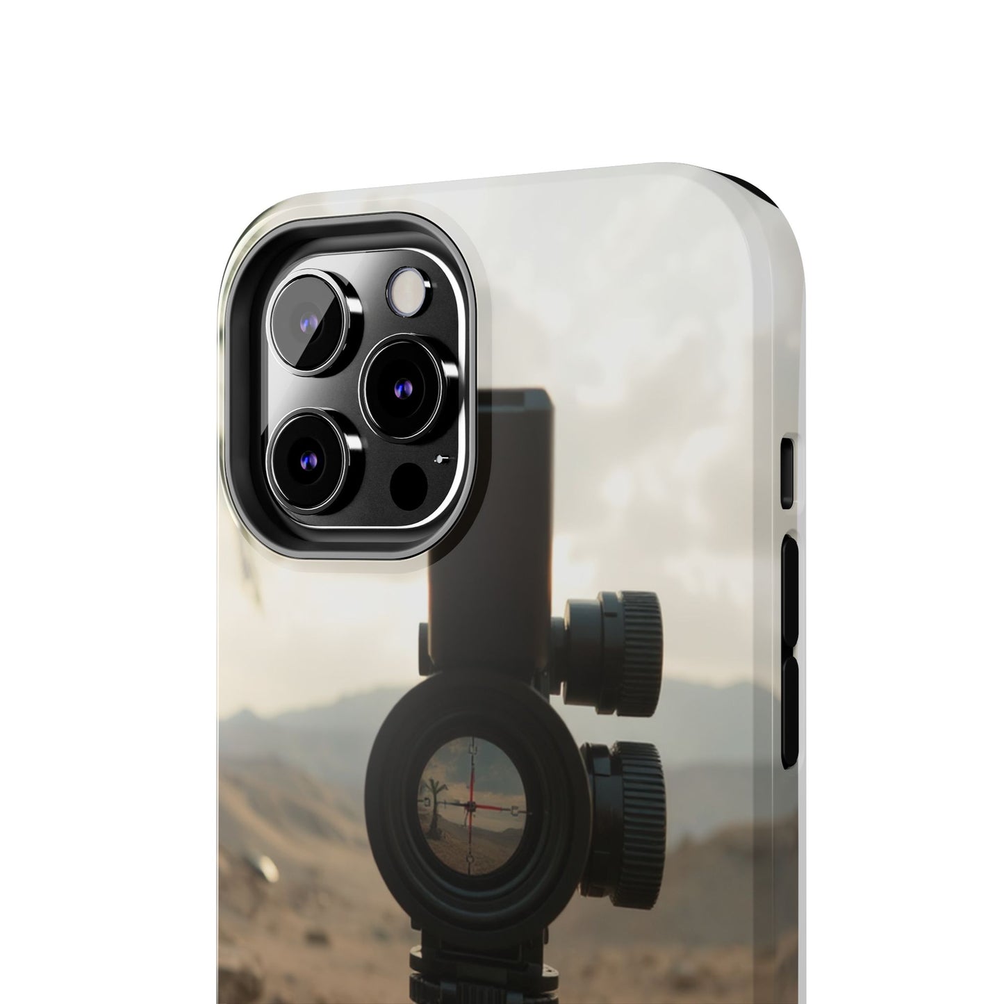 Tough Phone Case with Sniper Scope Design - Durable & Stylish Protection for Outdoors Enthusiasts