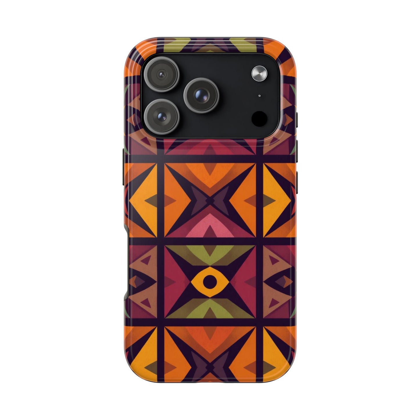 Vibrant Tribal Geometric Tough Phone Case - Colorful Protection for Your iPhone